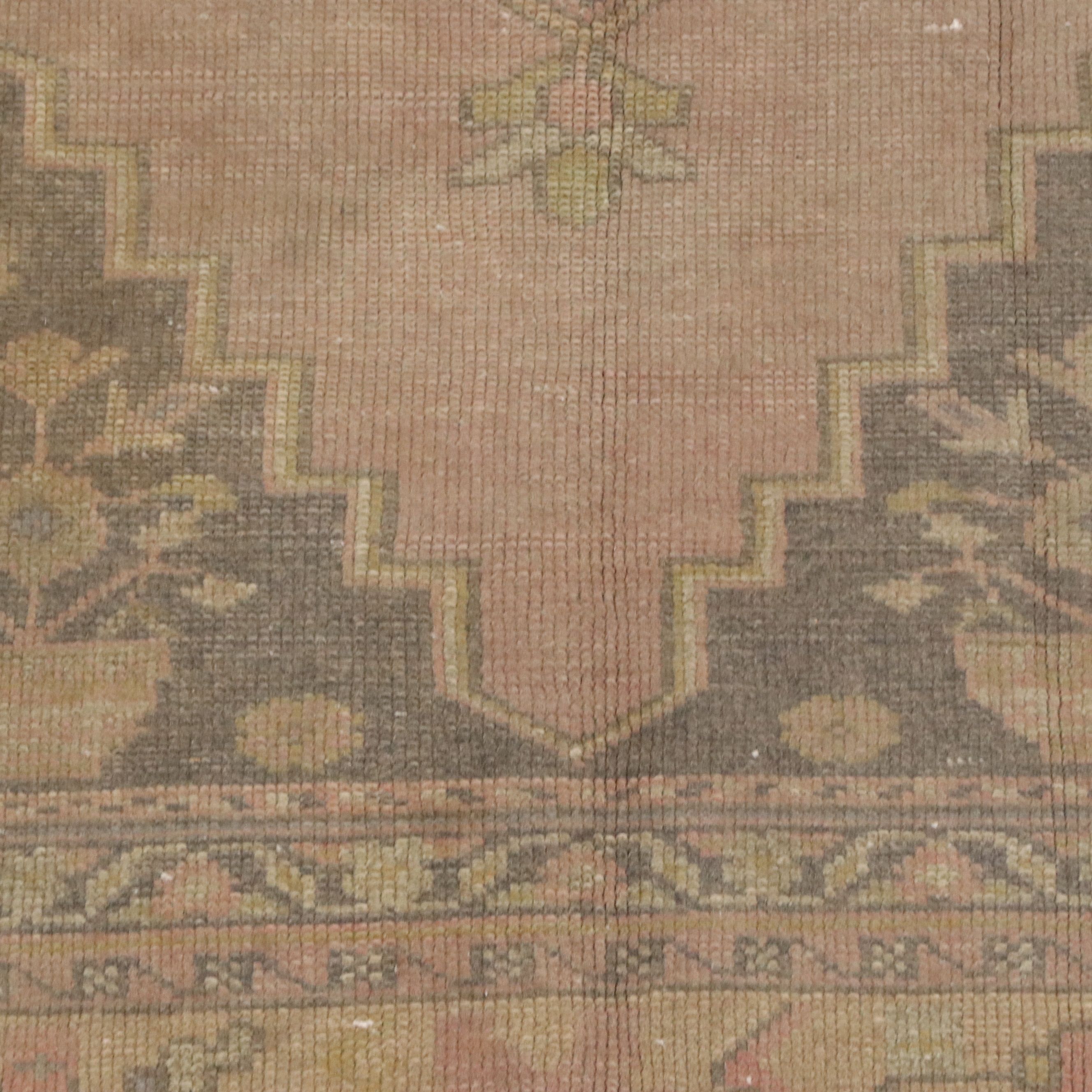 3'11 x 7'8 Hand-Knotted Turkish Konya Area Rug