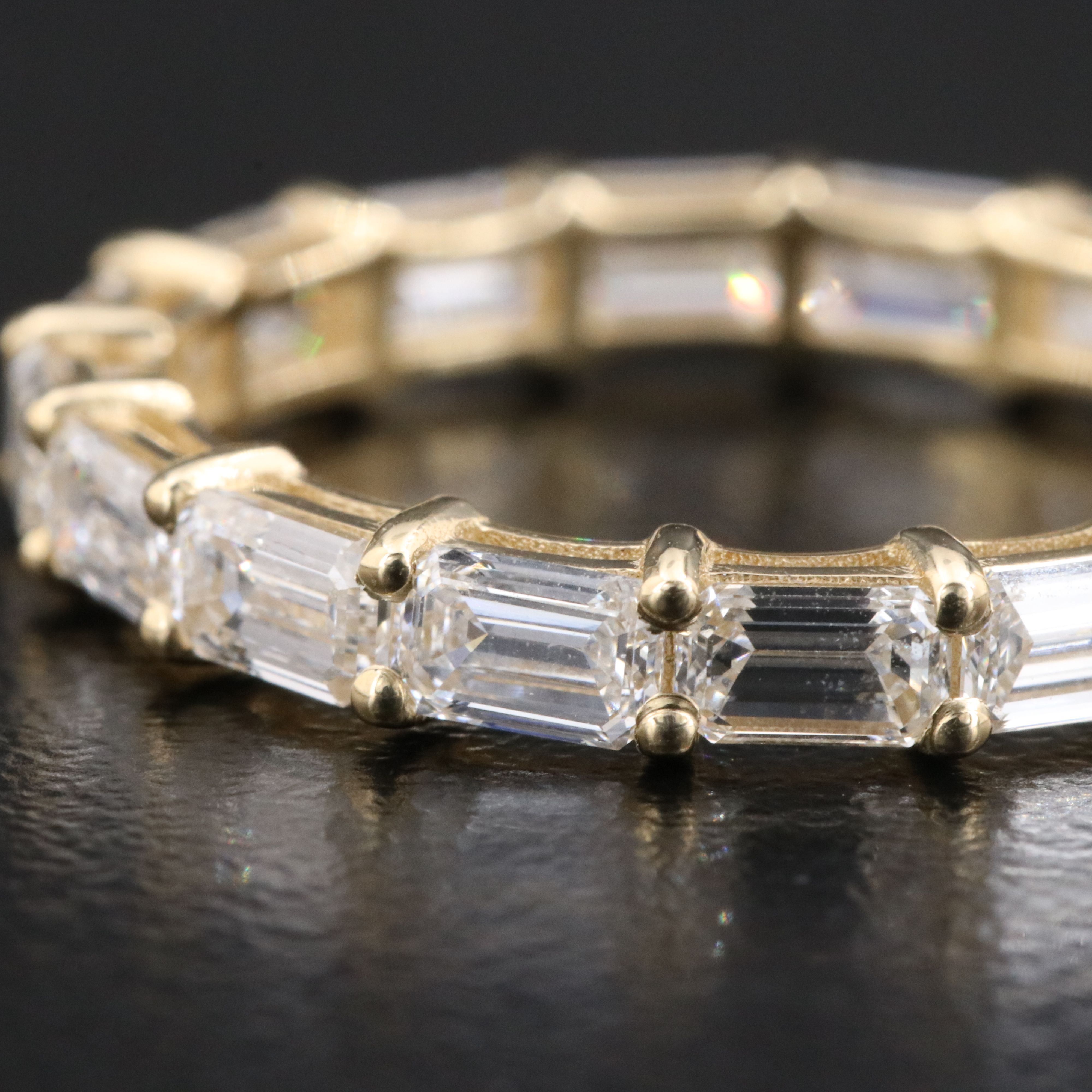 14K 2.76 CTW Lab Grown Diamond Eternity Band with IGI Jewelry Report