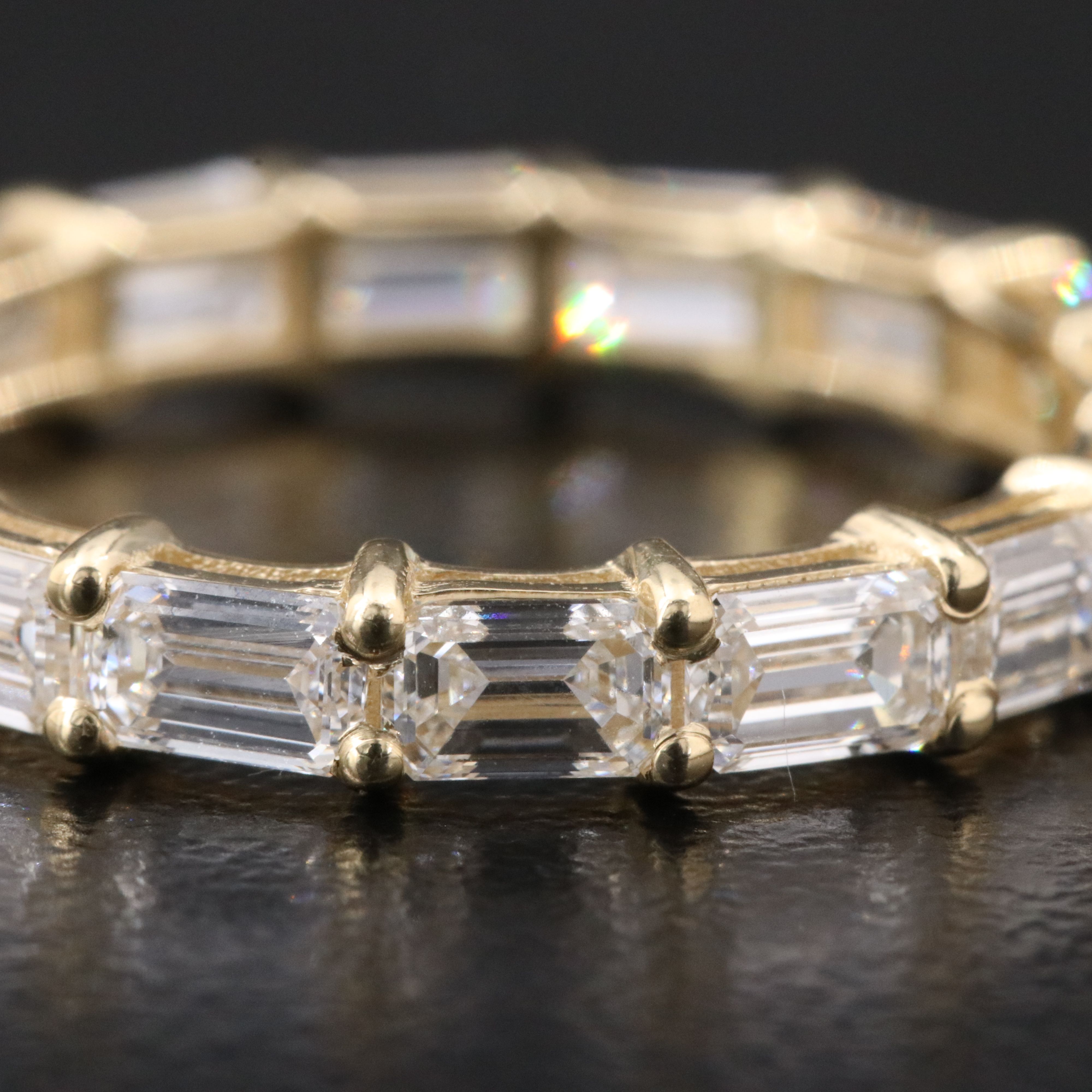 14K 2.76 CTW Lab Grown Diamond Eternity Band with IGI Jewelry Report