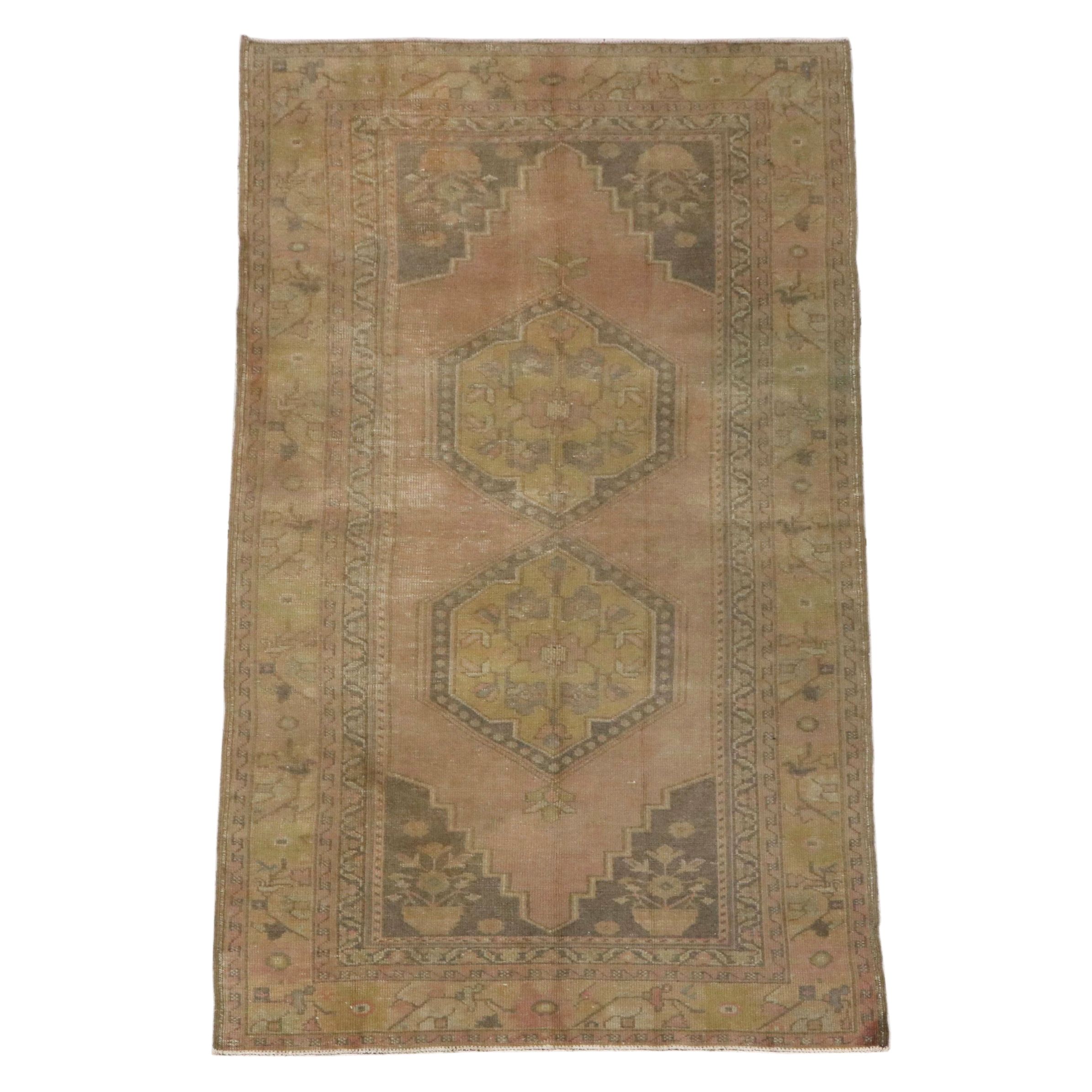 3'11 x 7'8 Hand-Knotted Turkish Konya Area Rug