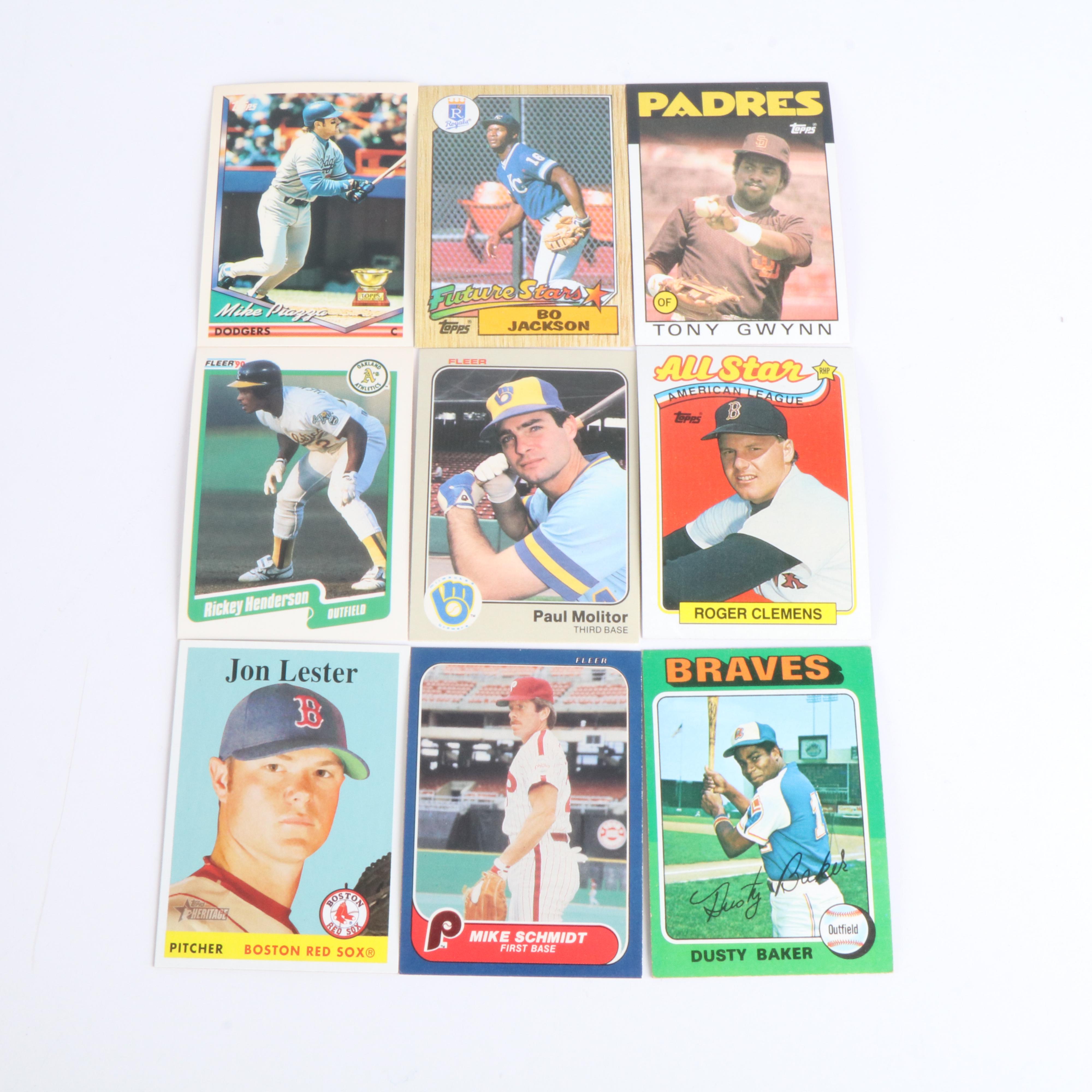 Topps with Other Baseball Cards Featuring Derek Jeter Rookie & More, 1970s-2000s