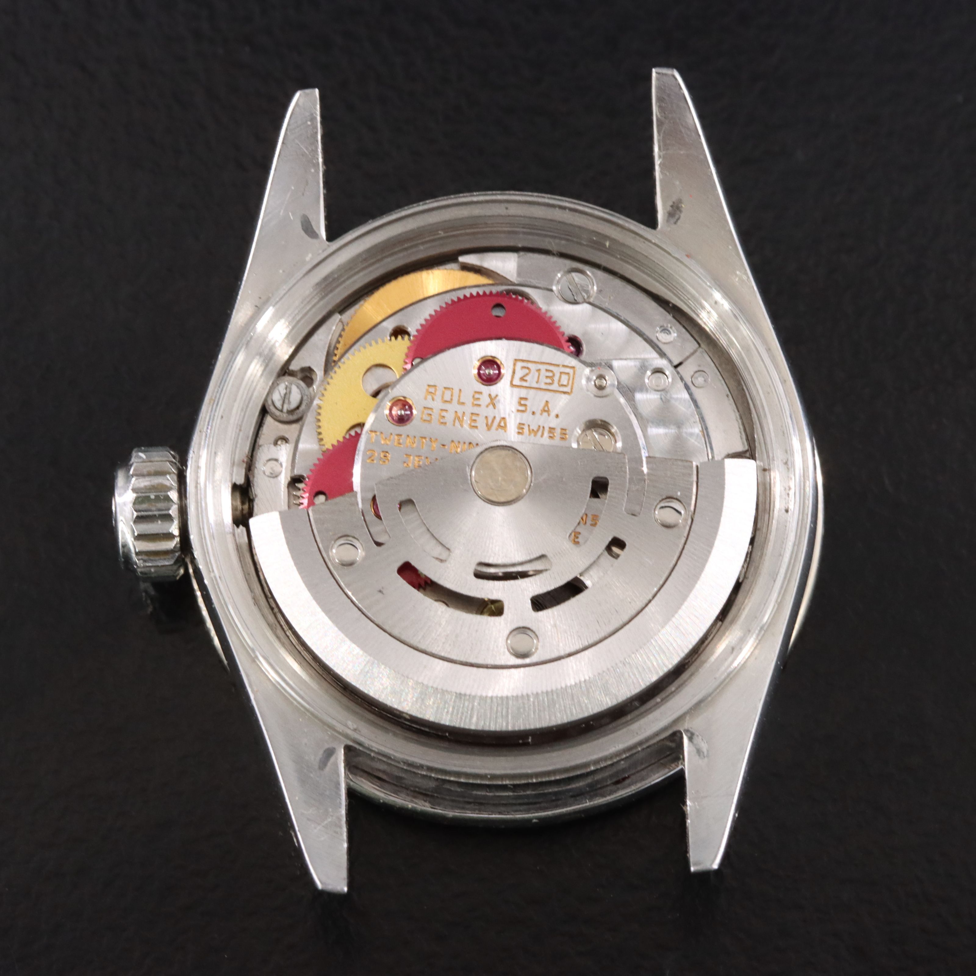 Rolex Oyster Perpetual 67194 Custom Diamond Bezel Vintage Watch c.1989