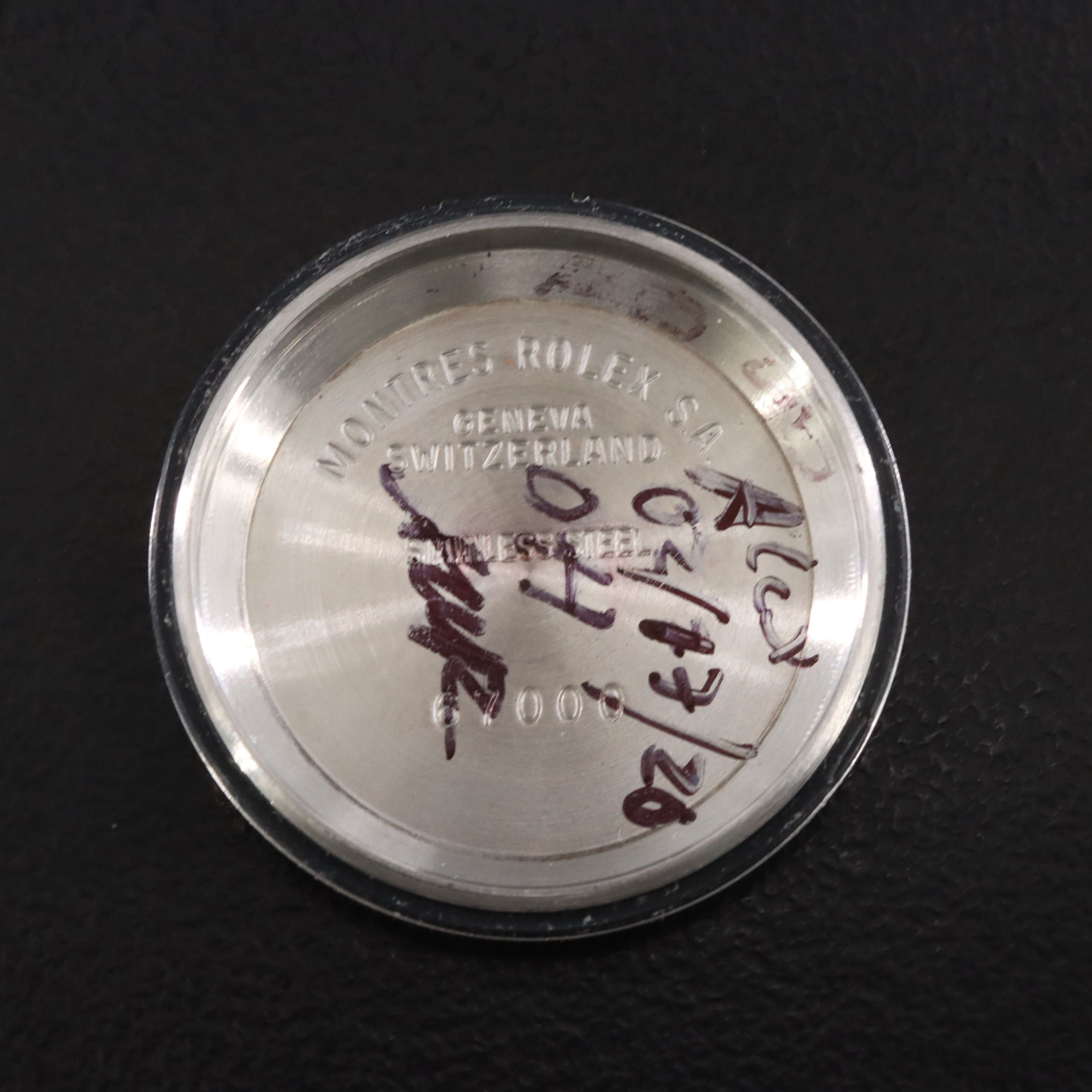 Rolex Oyster Perpetual 67194 Custom Diamond Bezel Vintage Watch c.1989