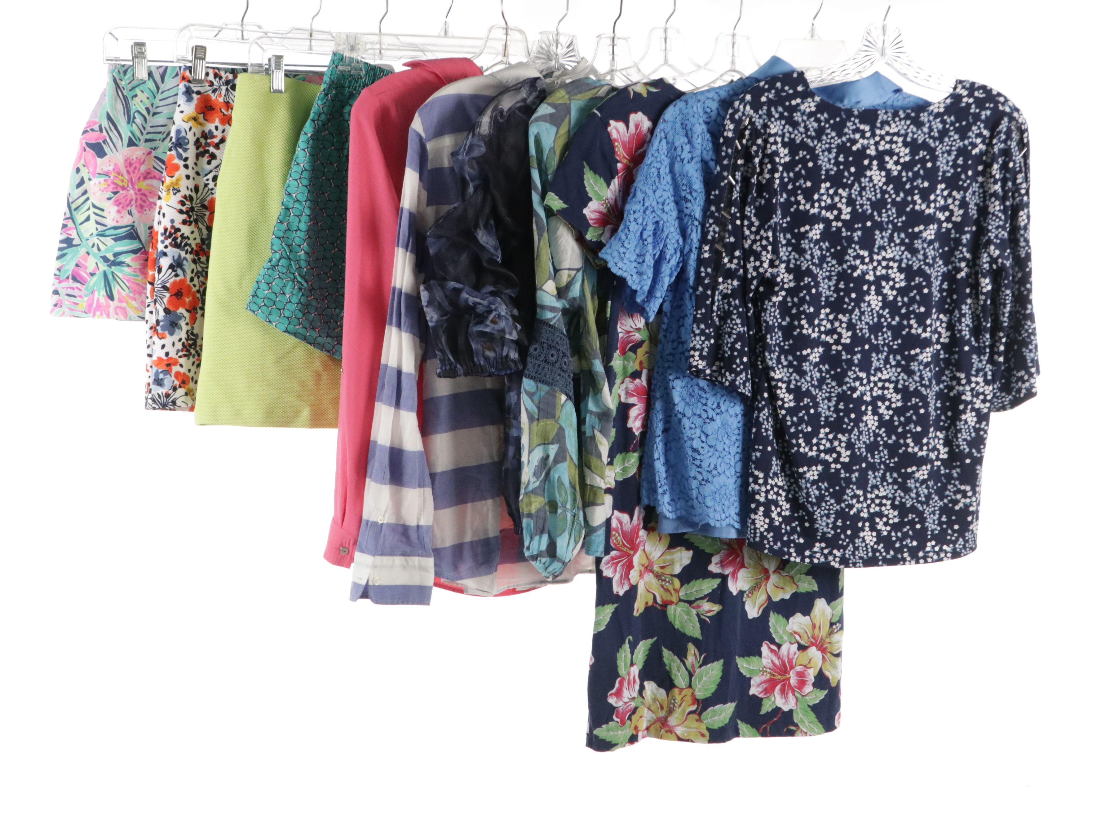 Assorted Blouses, Mini Skorts & T-Shirt Dress Featuring Lilly Pulitzer, Jones NY