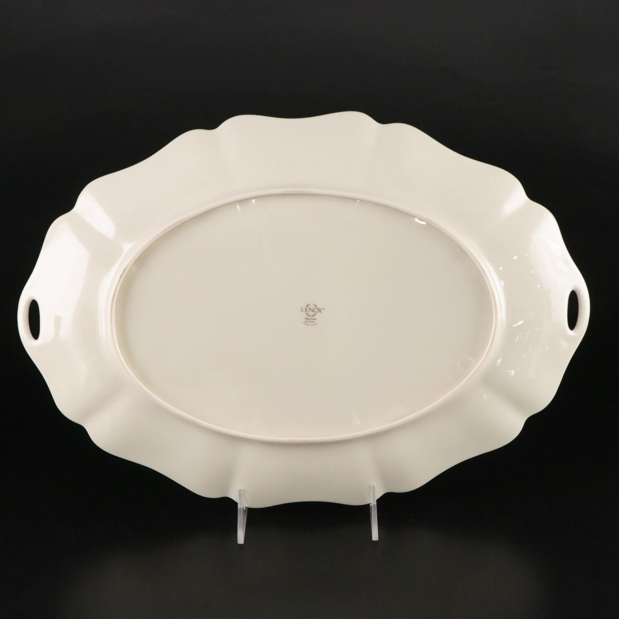 Lenox Porcelain "Winter Greetings" and More Holiday Platters, Vases & Serveware