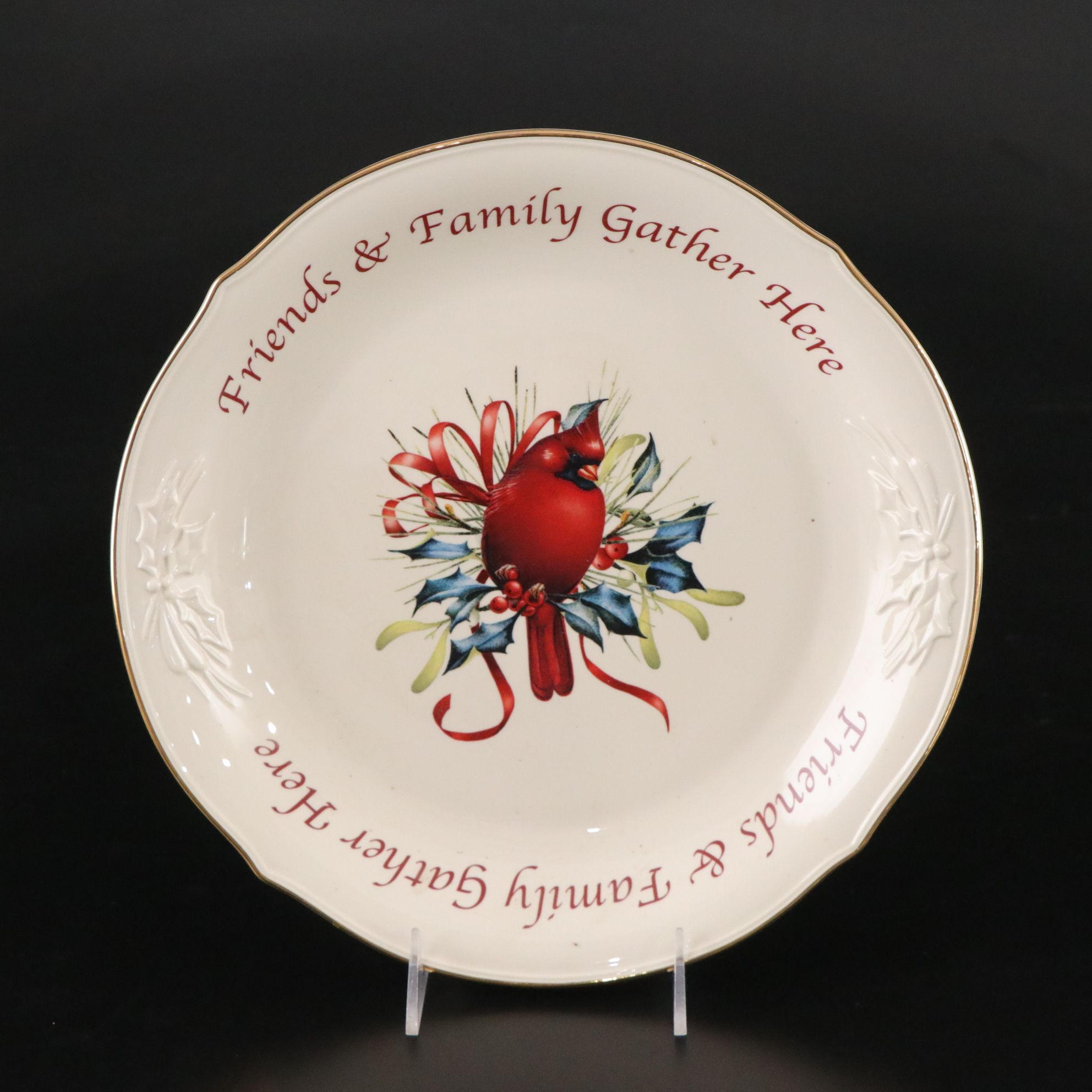 Lenox Porcelain "Winter Greetings" and More Holiday Platters, Vases & Serveware