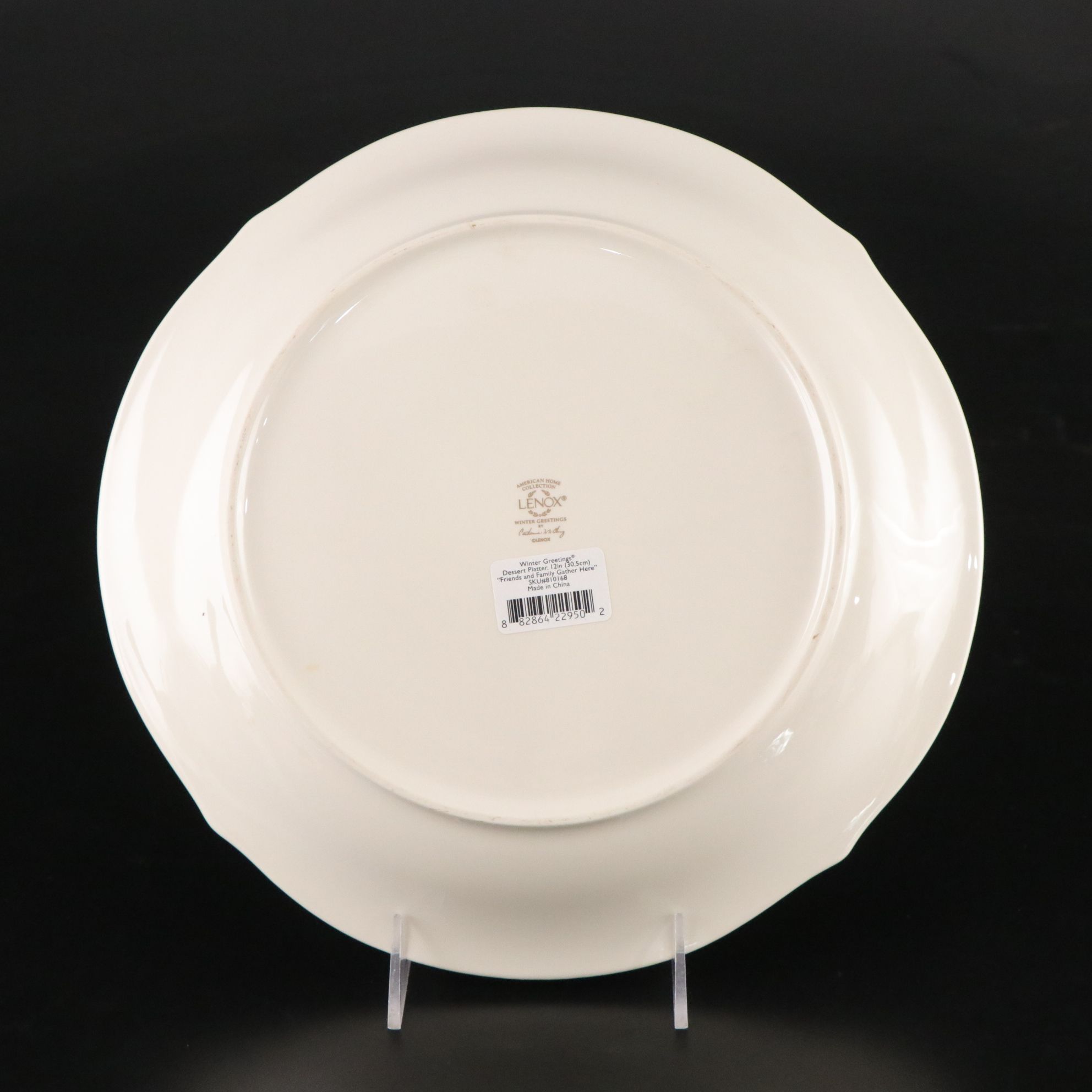 Lenox Porcelain "Winter Greetings" and More Holiday Platters, Vases & Serveware