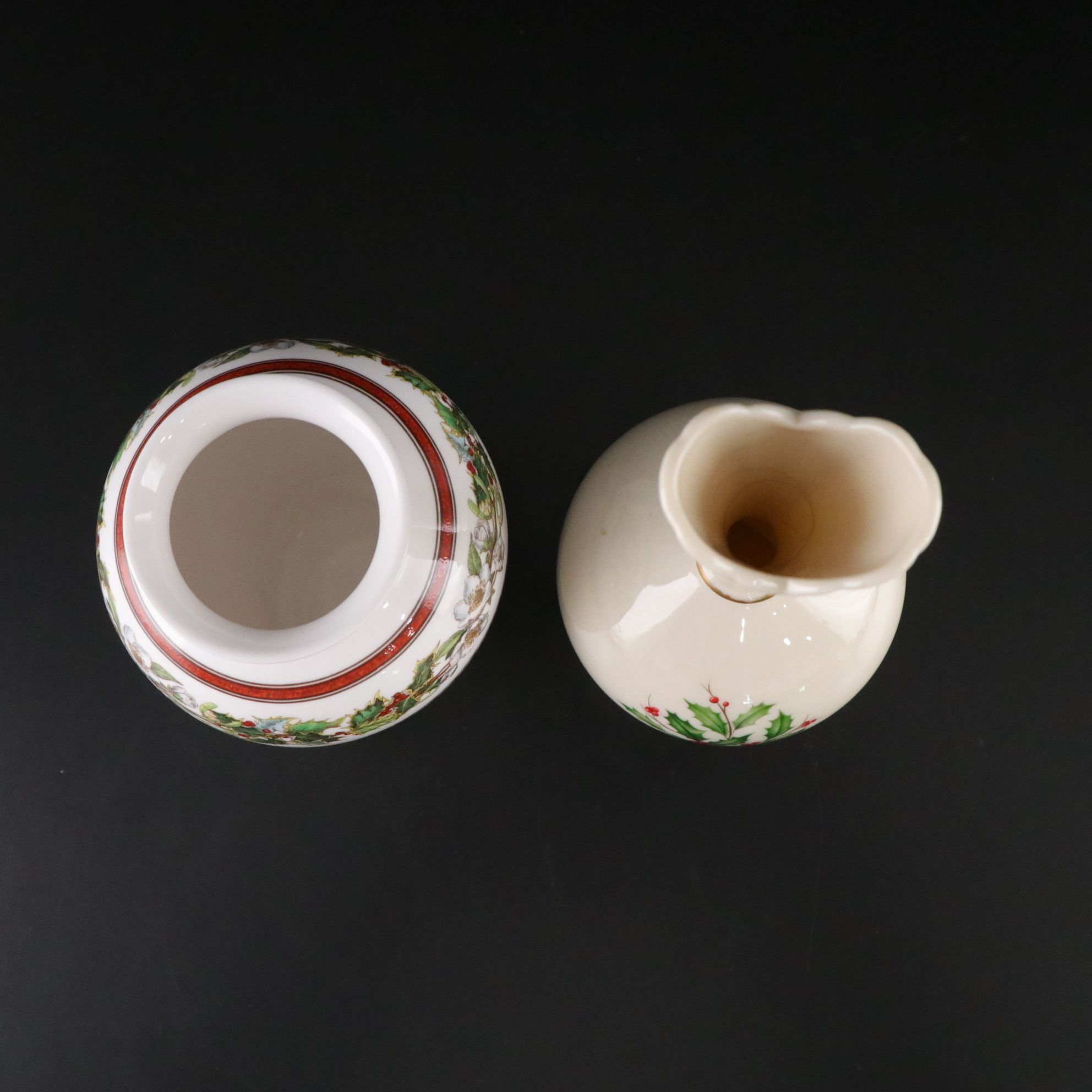 Lenox Porcelain "Winter Greetings" and More Holiday Platters, Vases & Serveware