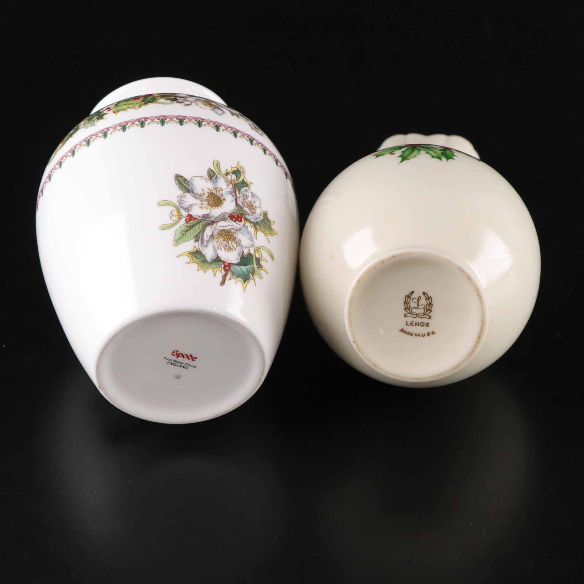 Lenox Porcelain "Winter Greetings" and More Holiday Platters, Vases & Serveware