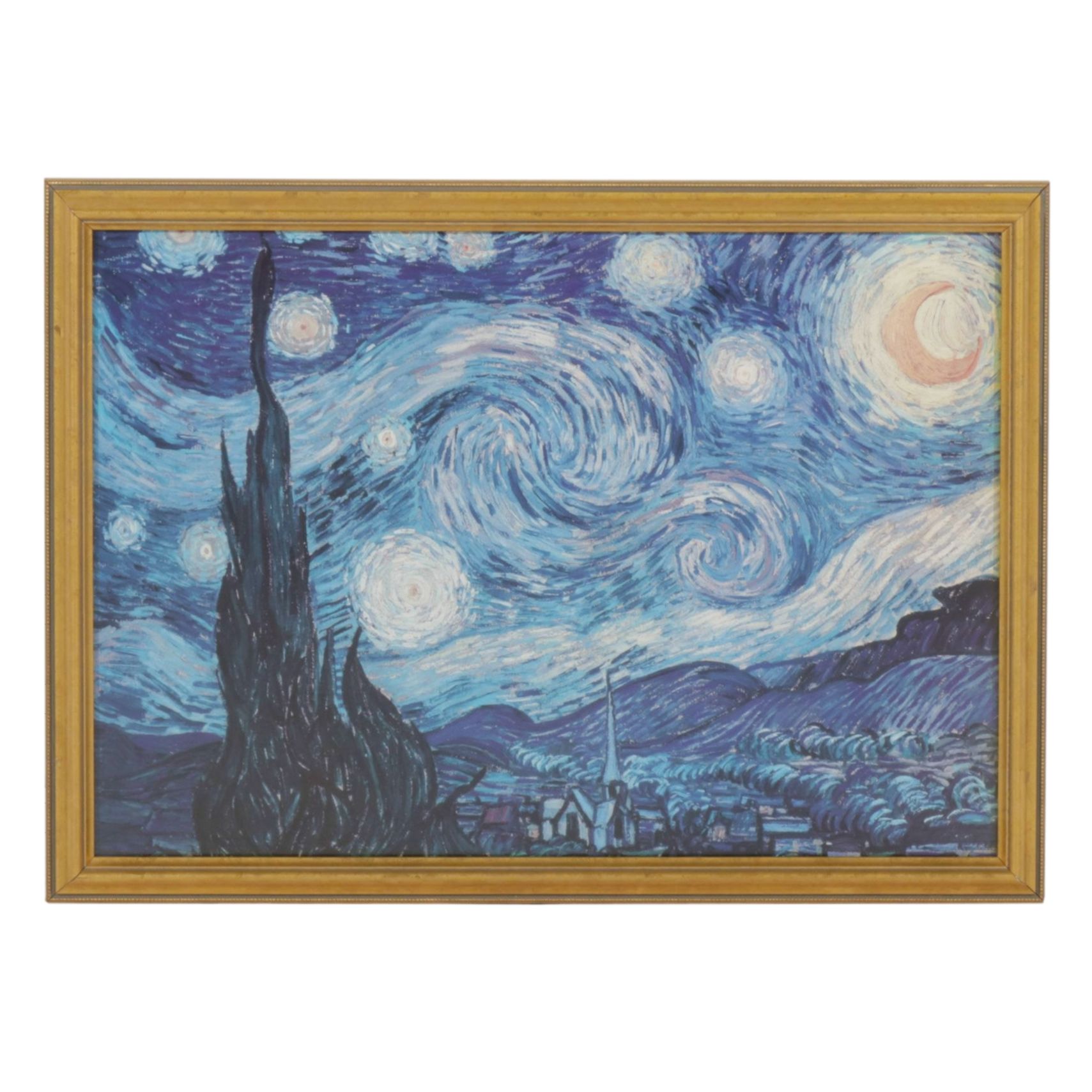 Offset Lithograph After Vincent Van Gogh "Starry Night", Late 20th Century