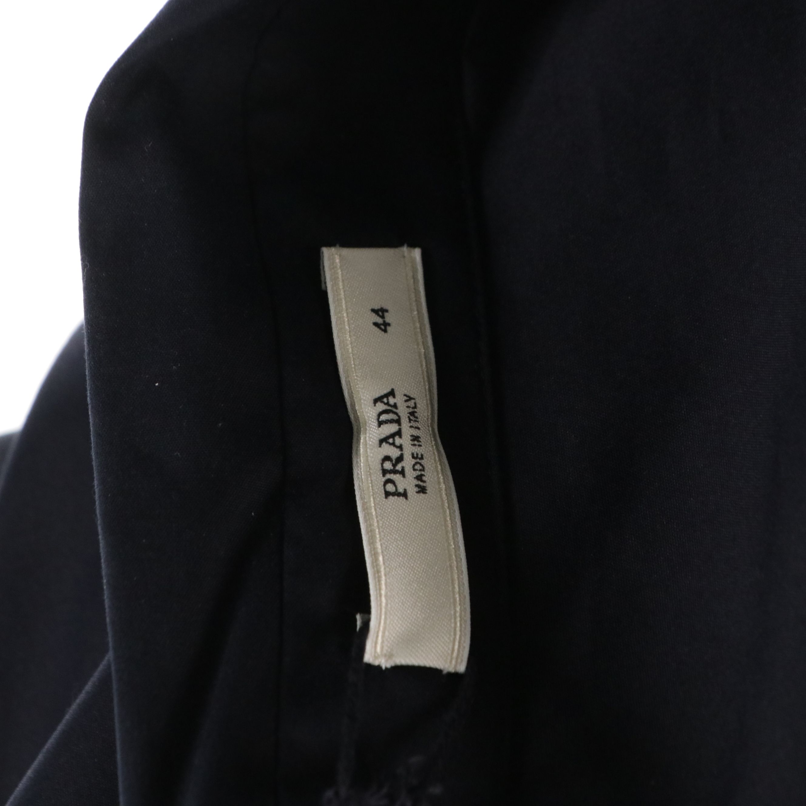 Prada Navy Blue Cotton-Blend Shirt