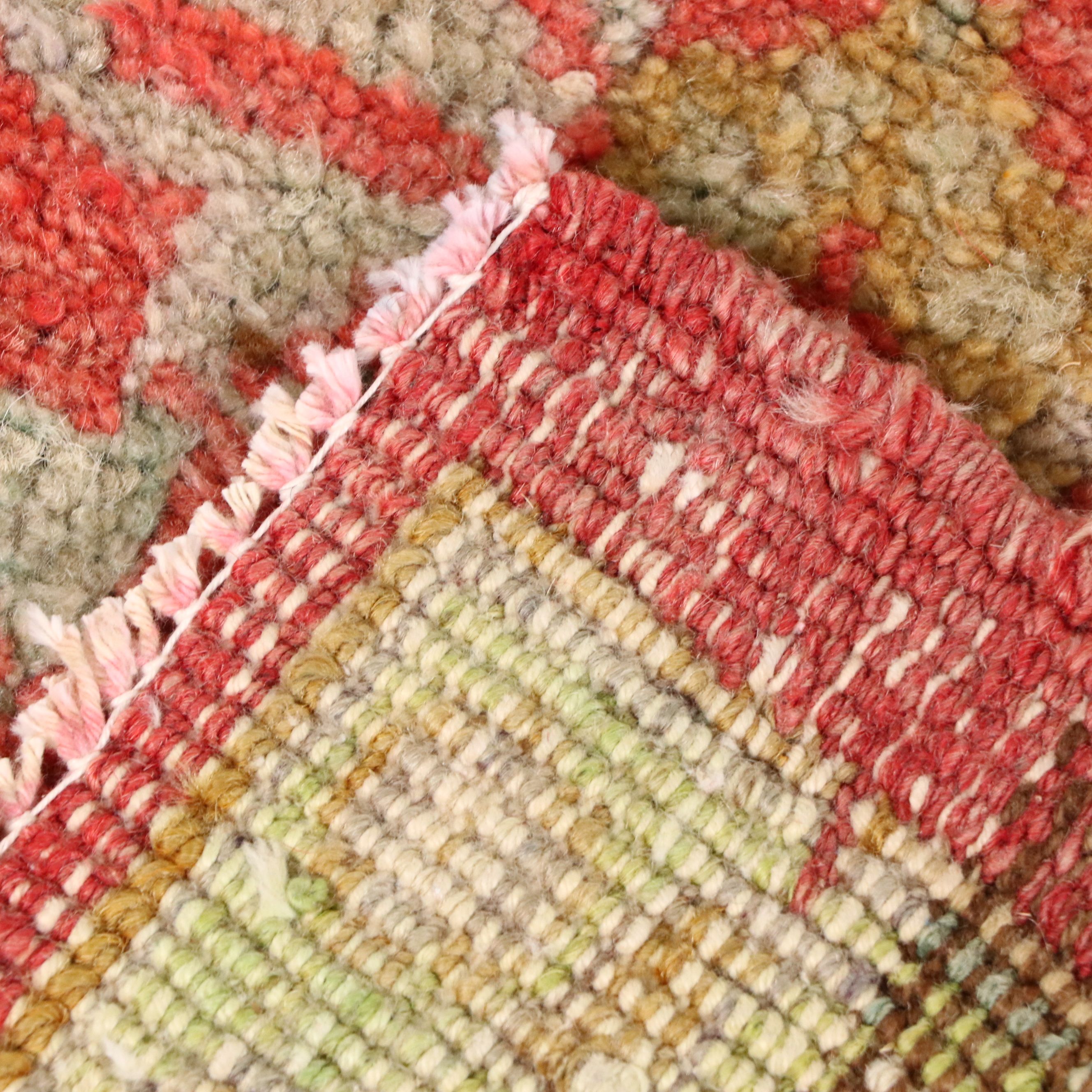 4'4 x 8'11 Hand-Knotted Turkish Oushak Area Rug