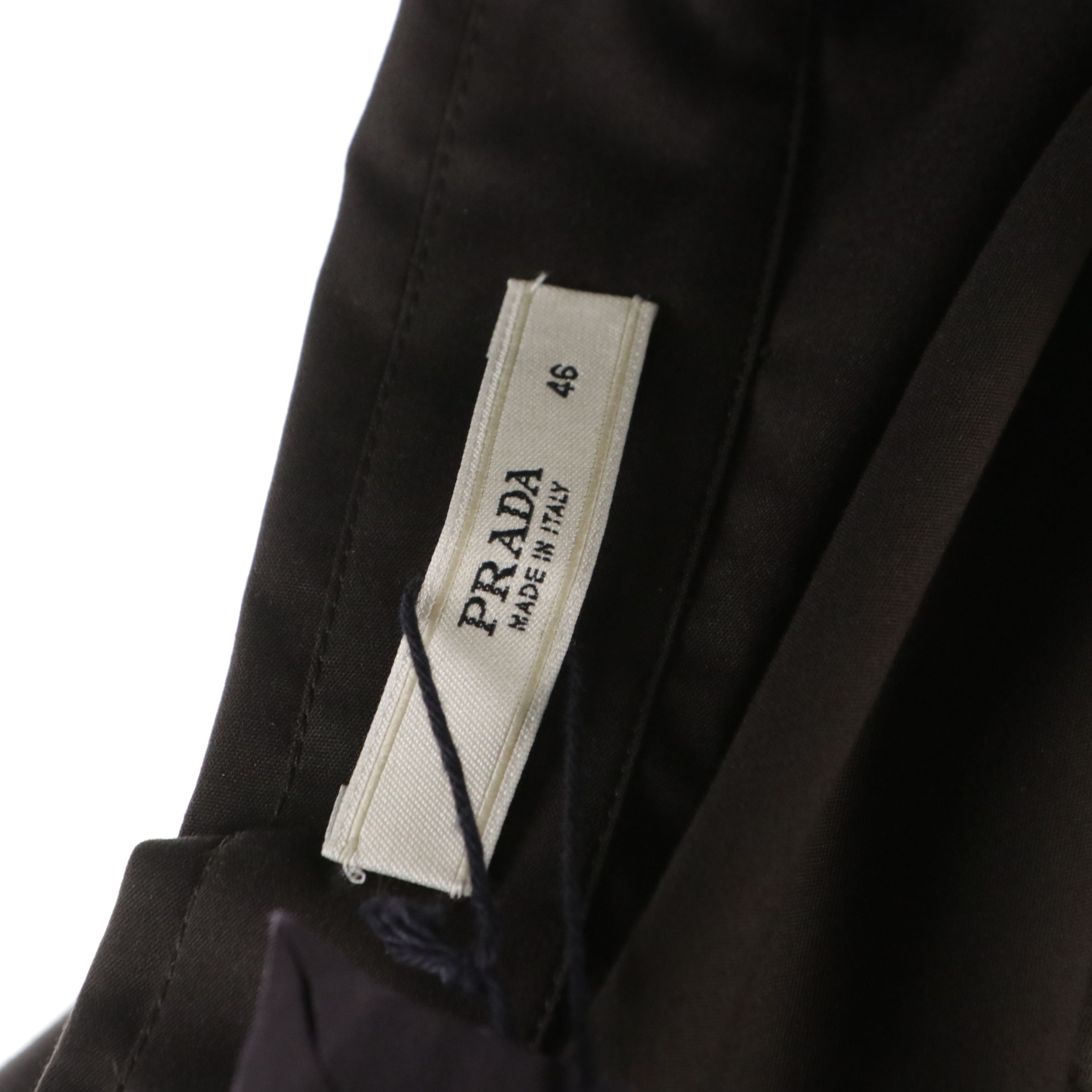 Prada Brown Cotton-Blend Button-Up Shirt