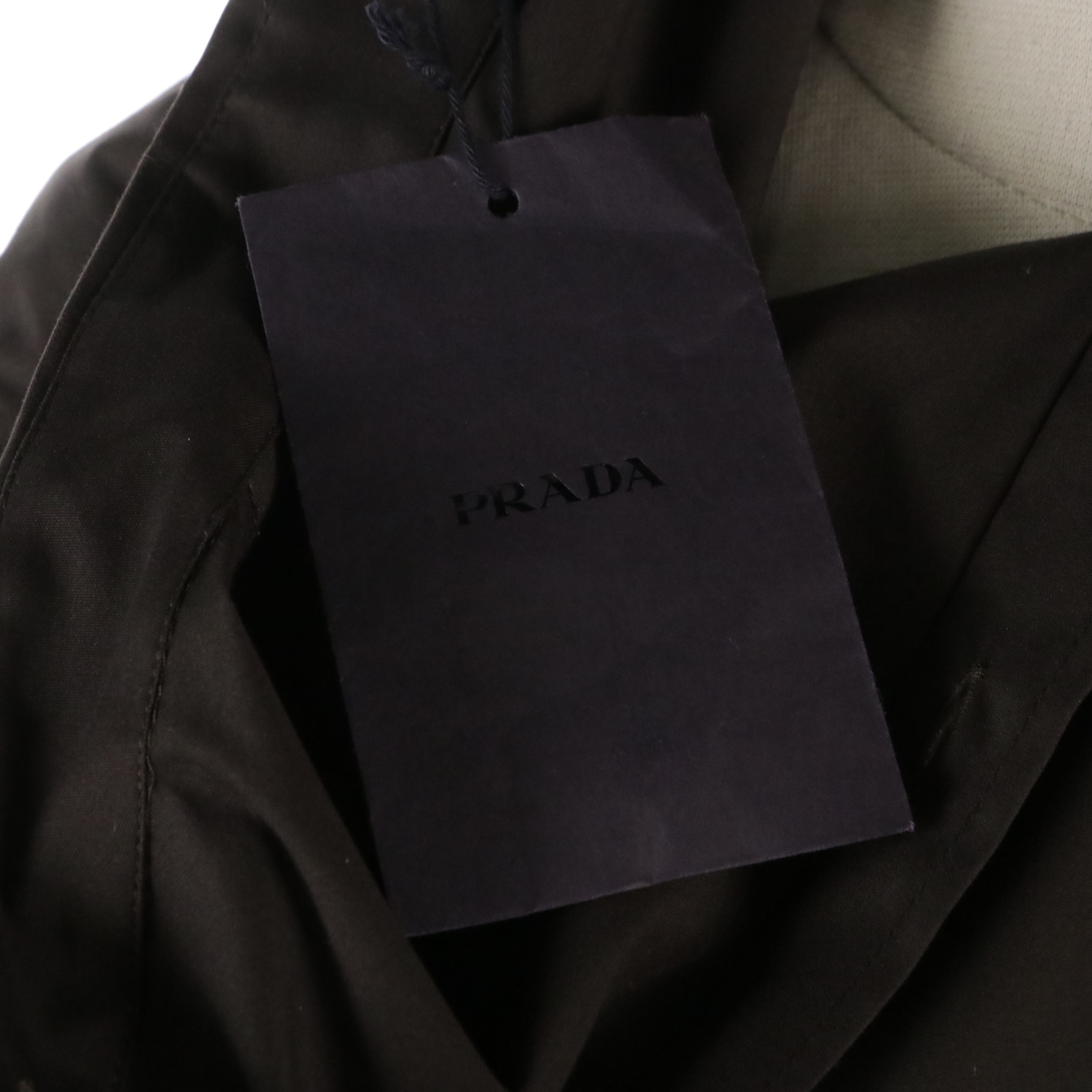 Prada Brown Cotton-Blend Button-Up Shirt