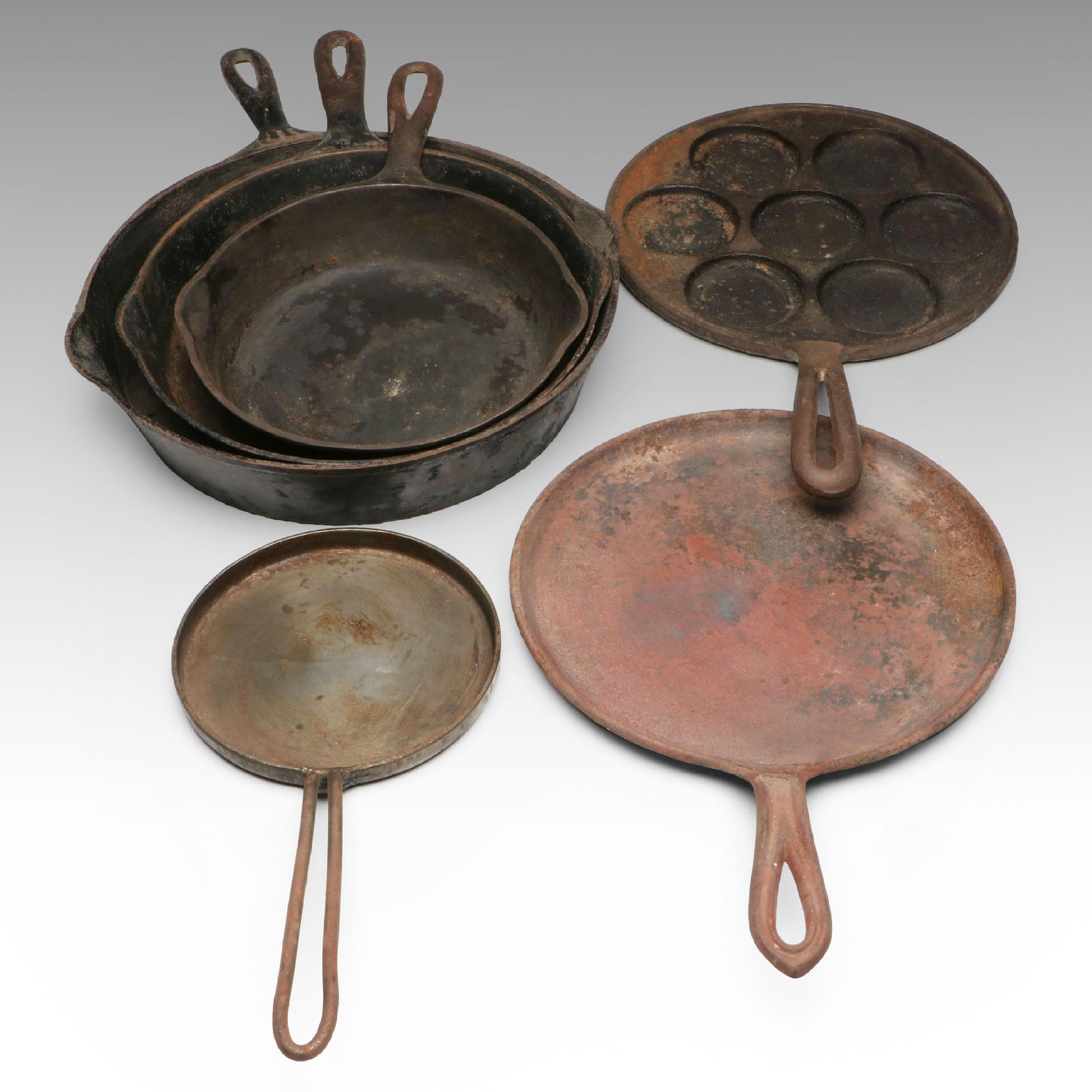 Wagner, National and Other Cast Iron Skillets
