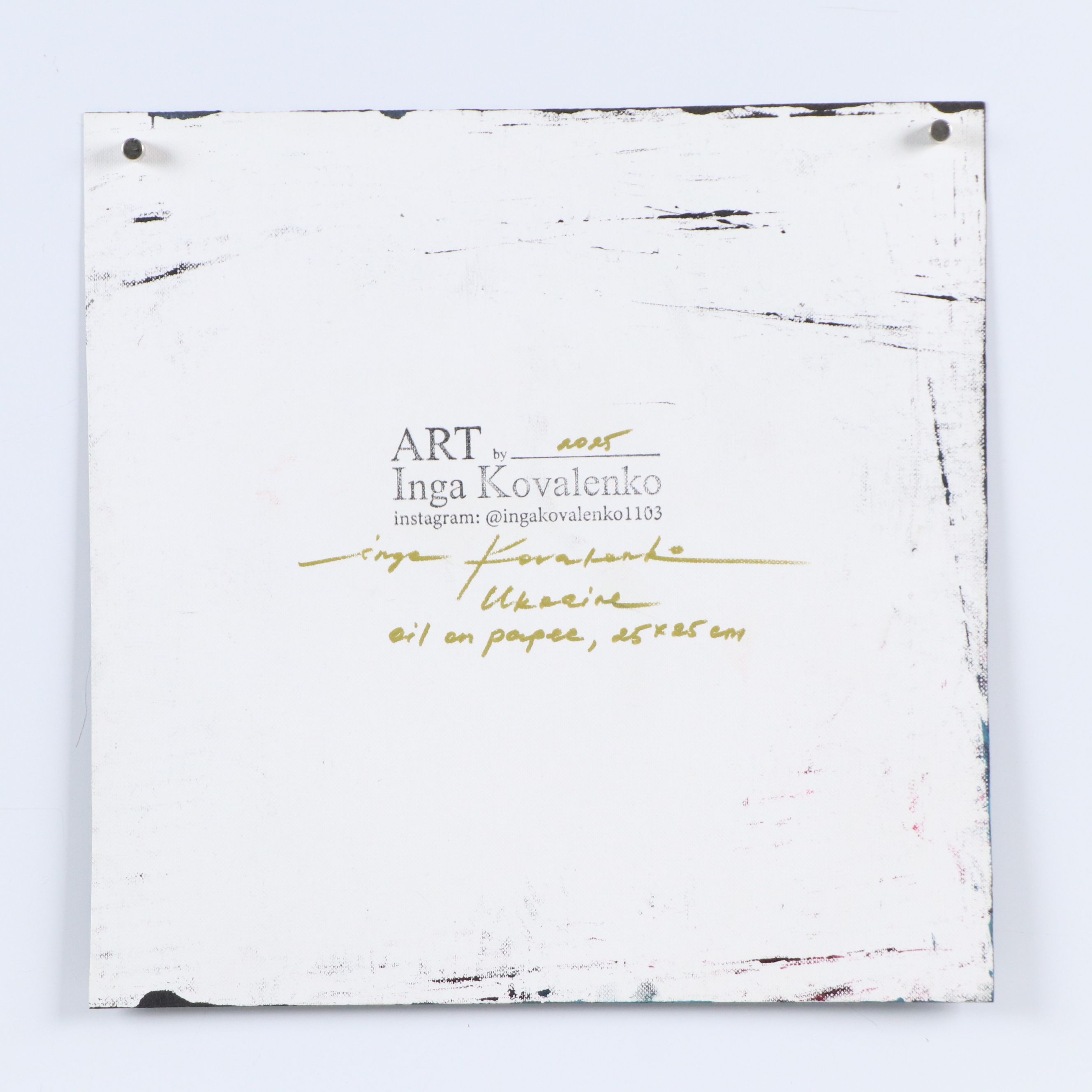 Inga Kovalenko Oil Painting of Chick, 2025