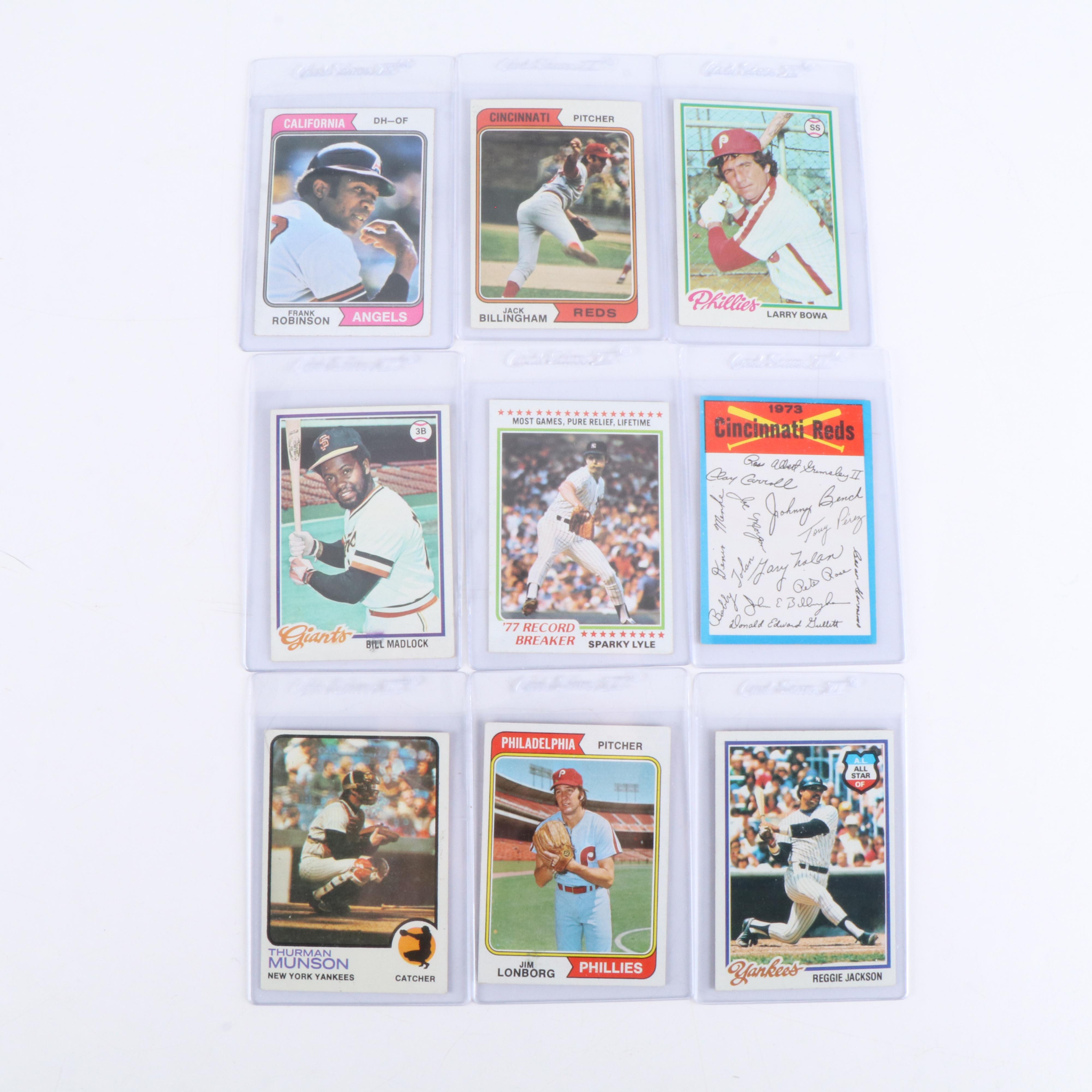 Topps Baseball Cards: Stars, PSA Graded, Johnny Bench and Tom Seaver, 1970/80's
