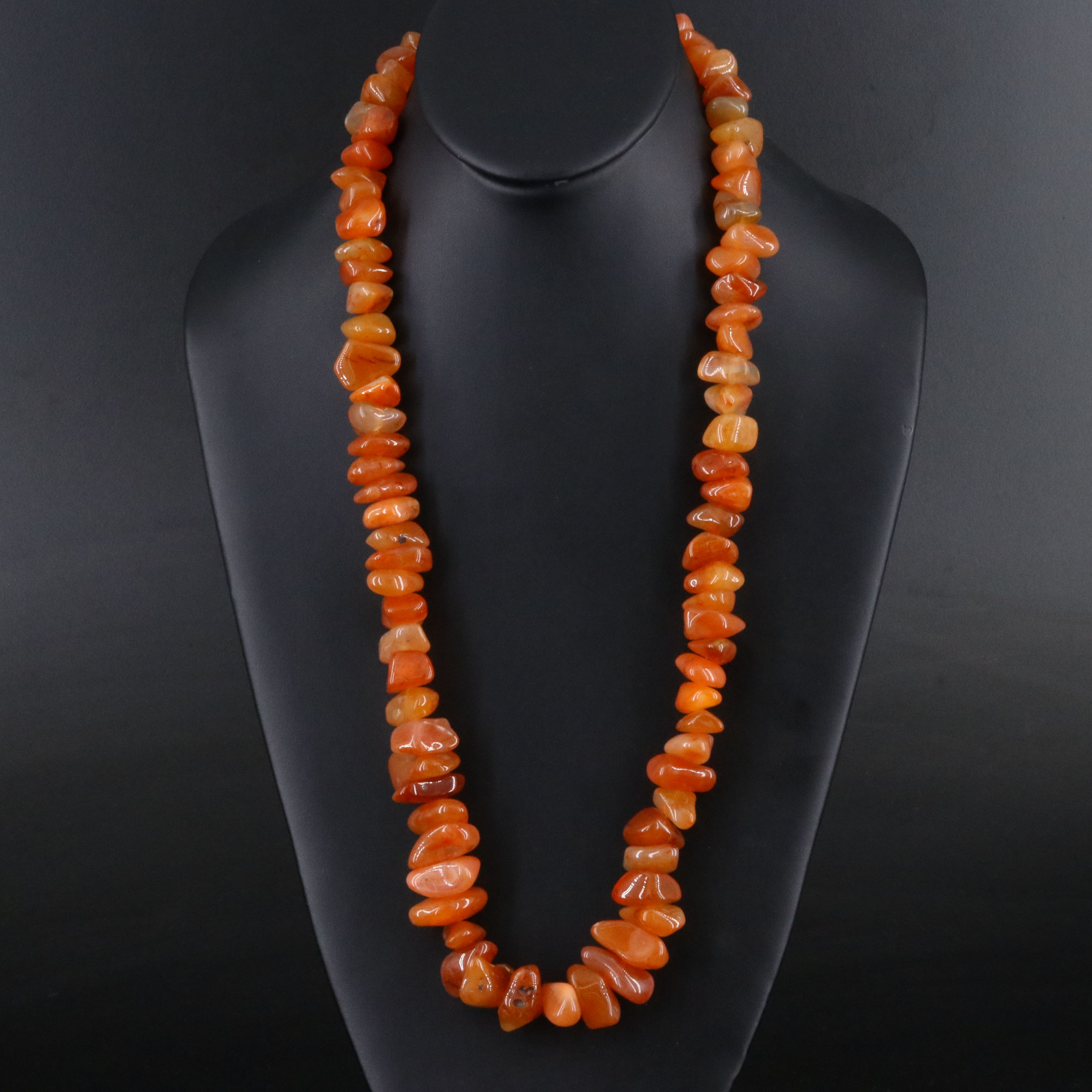 Carnelian Bead Necklace