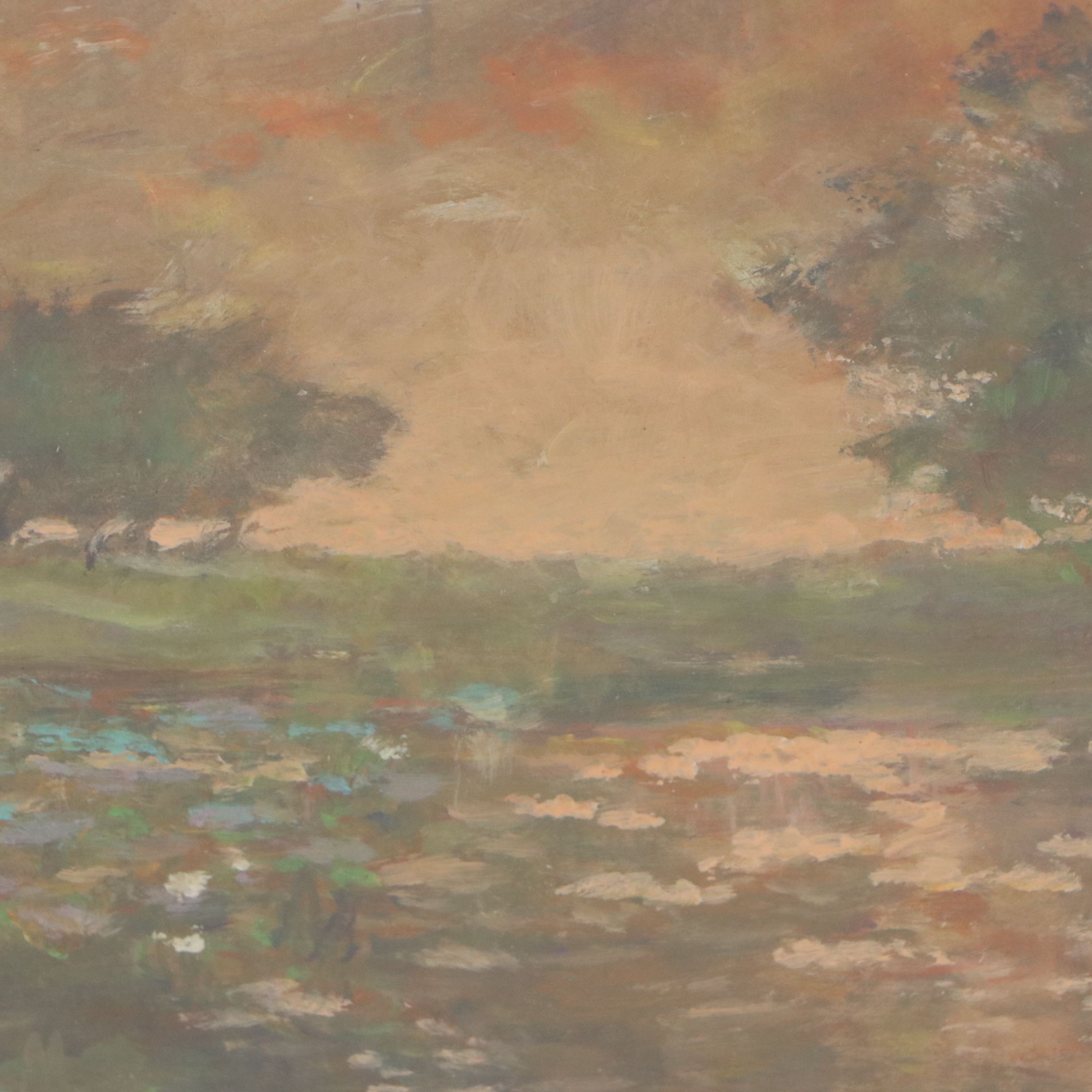 Robert Riddle Baker Acrylic Painting "Evening Drift," 2025