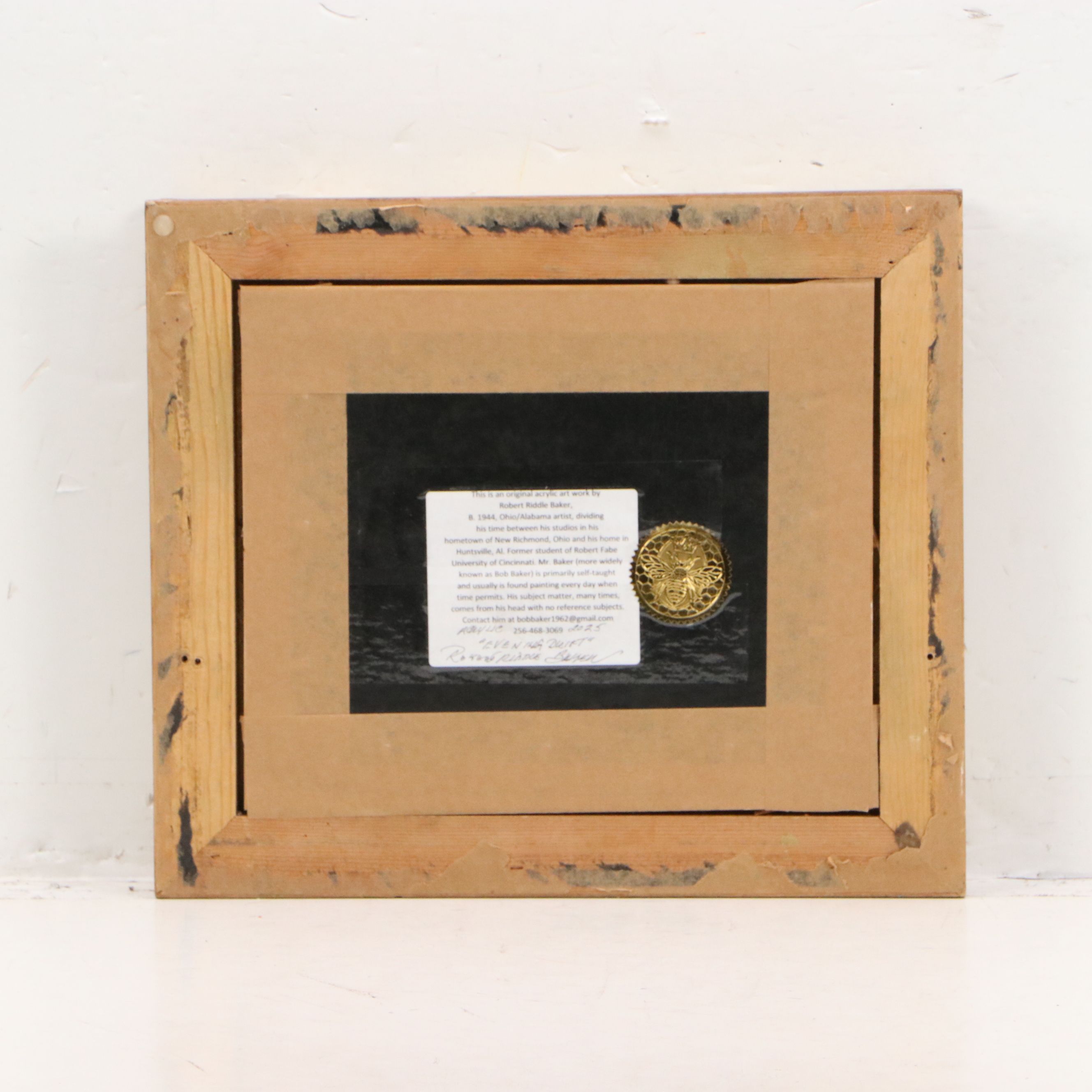 Robert Riddle Baker Acrylic Painting "Evening Drift," 2025