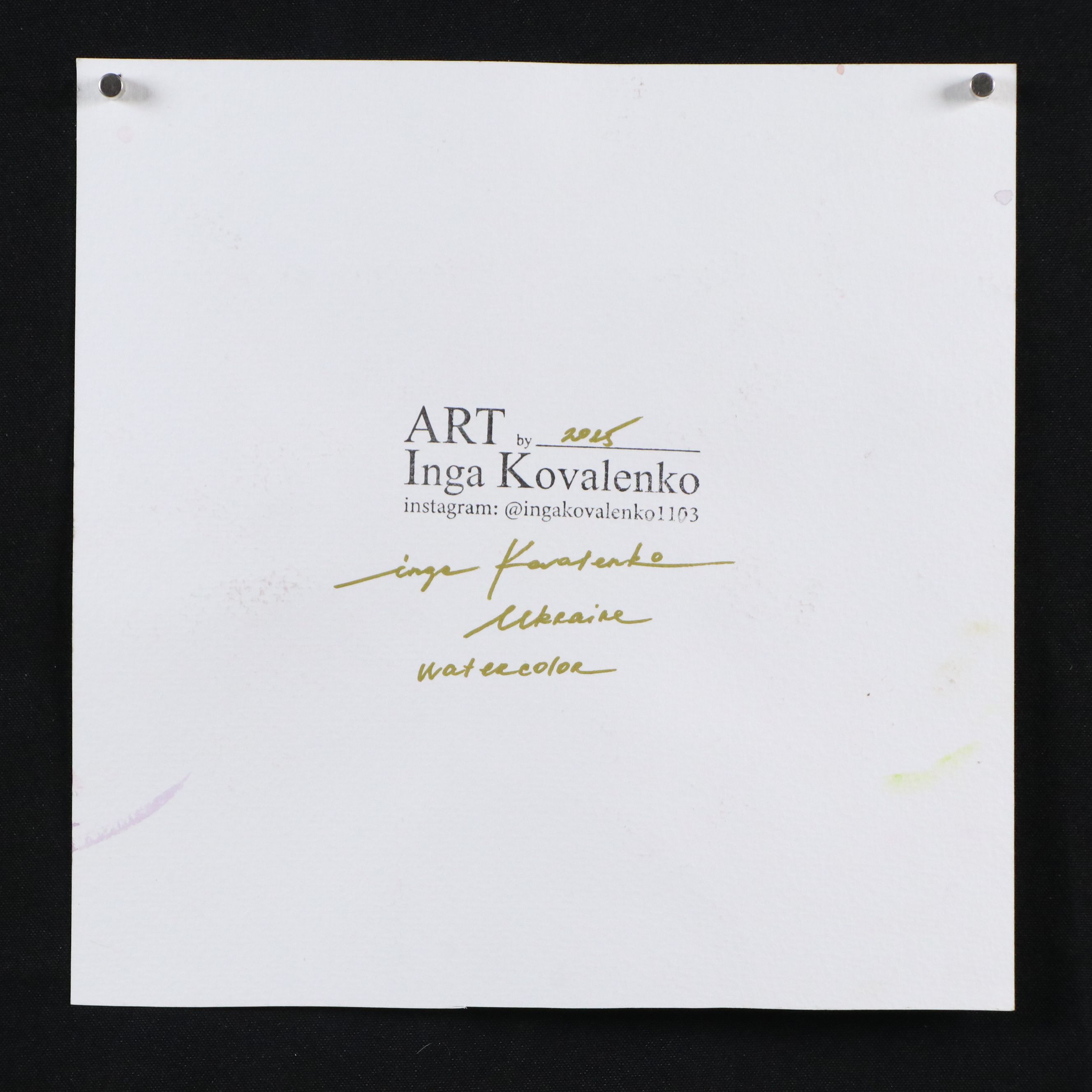 Inga Kovalenko Watercolor Painting of Fairywren, 2025