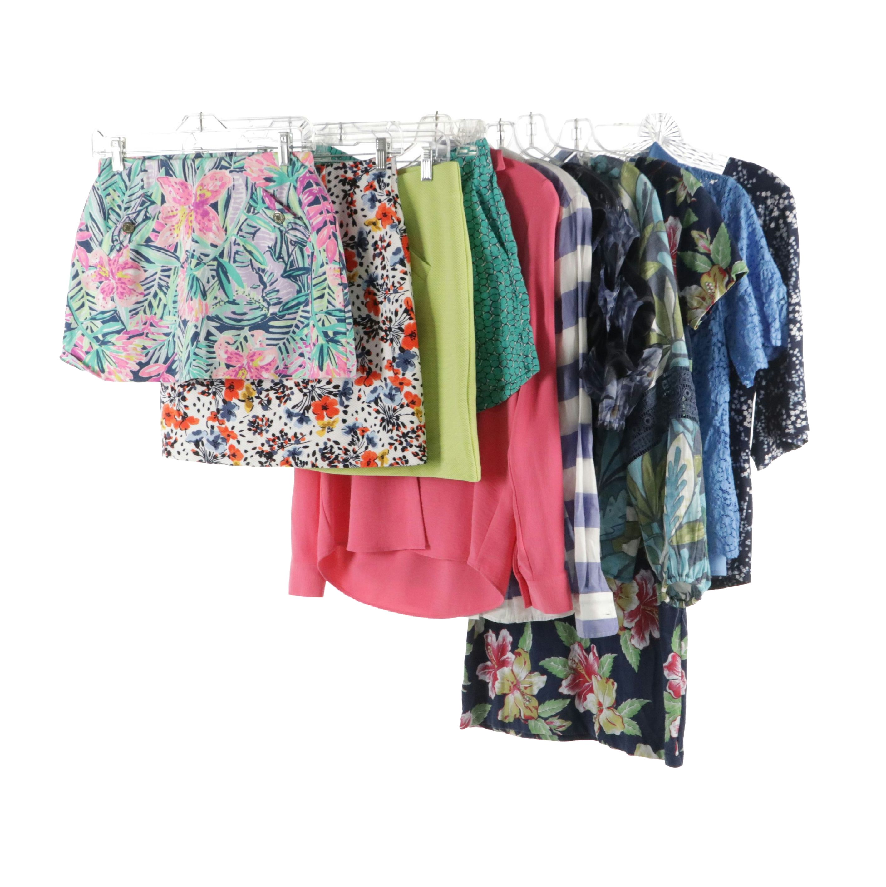 Assorted Blouses, Mini Skorts & T-Shirt Dress Featuring Lilly Pulitzer, Jones NY