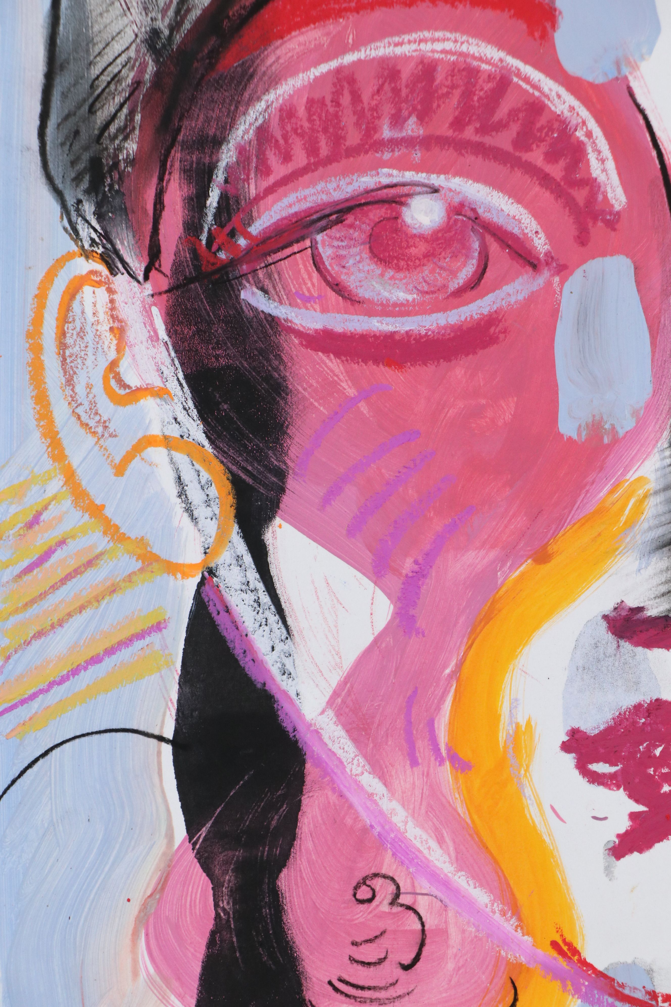 Dan Sabau Portrait Painting "Lioness Girl," 2025