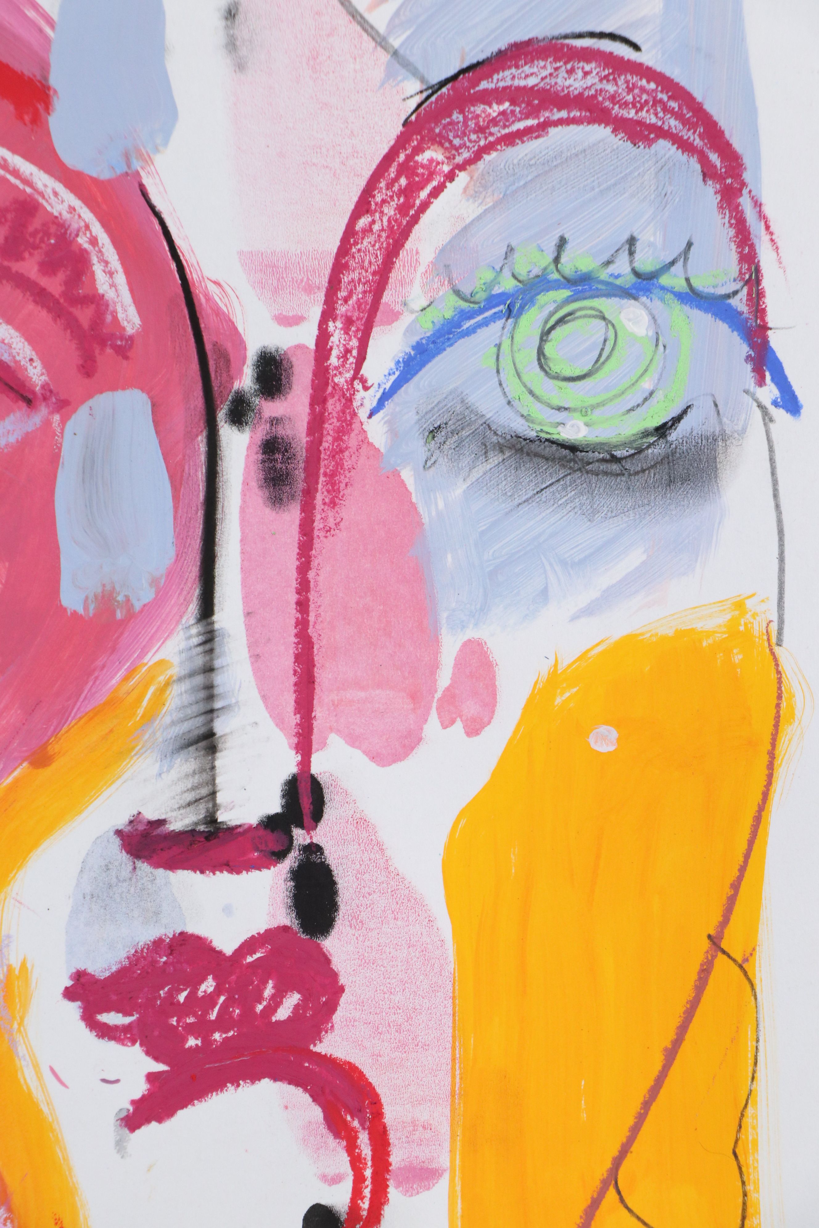 Dan Sabau Portrait Painting "Lioness Girl," 2025