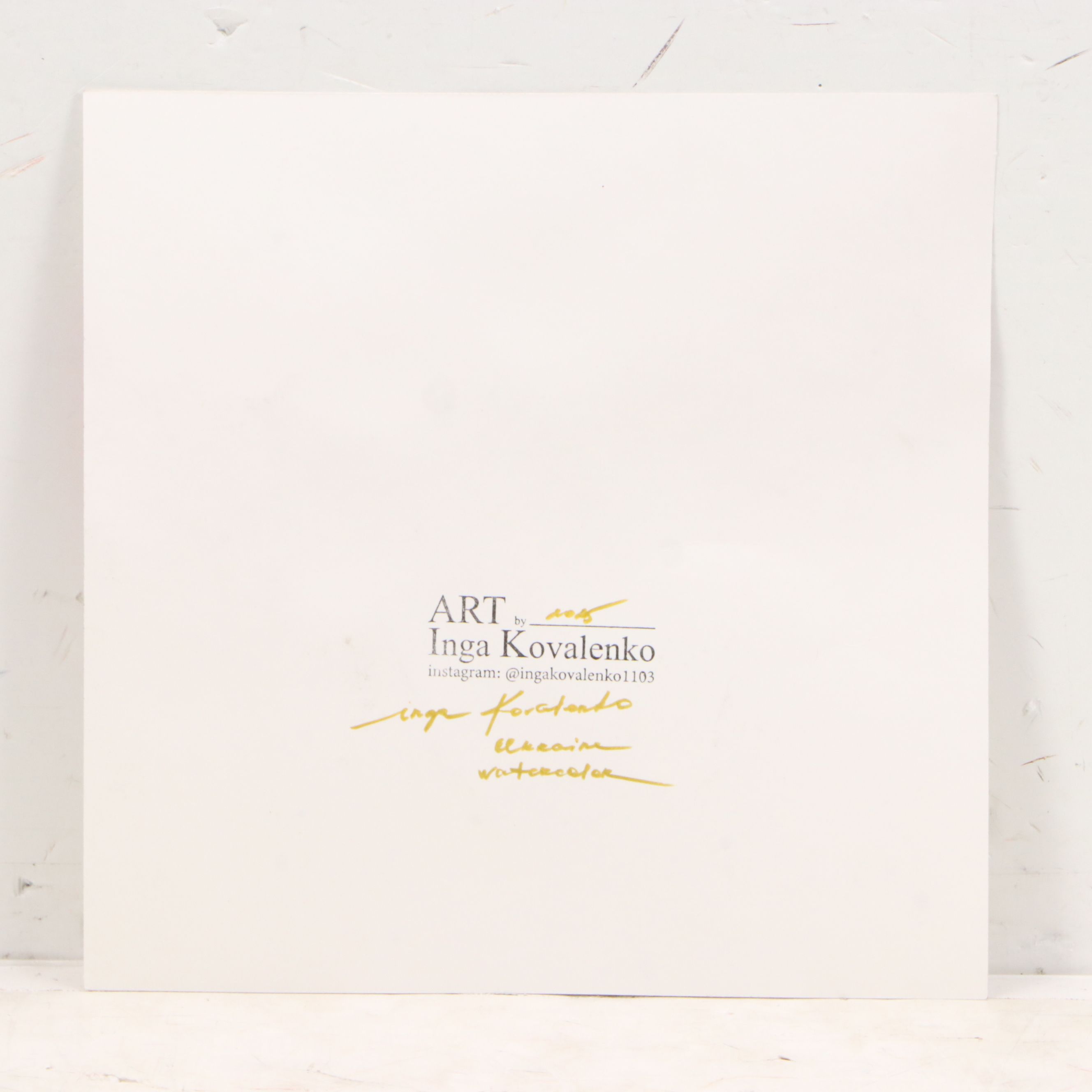 Inga Kovalenko Watercolor Painting 2025