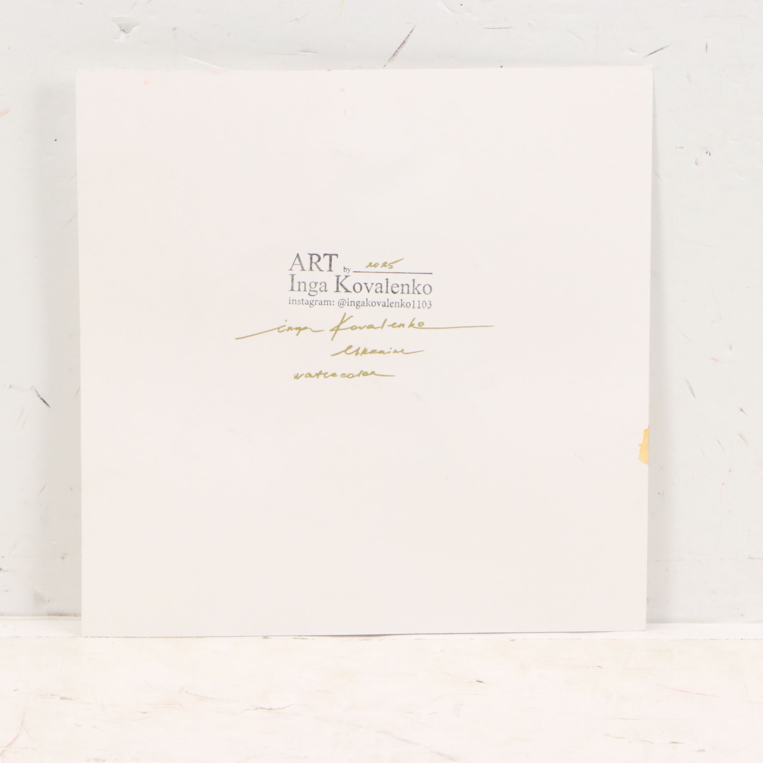 Inga Kovalenko Watercolor Painting, 2025