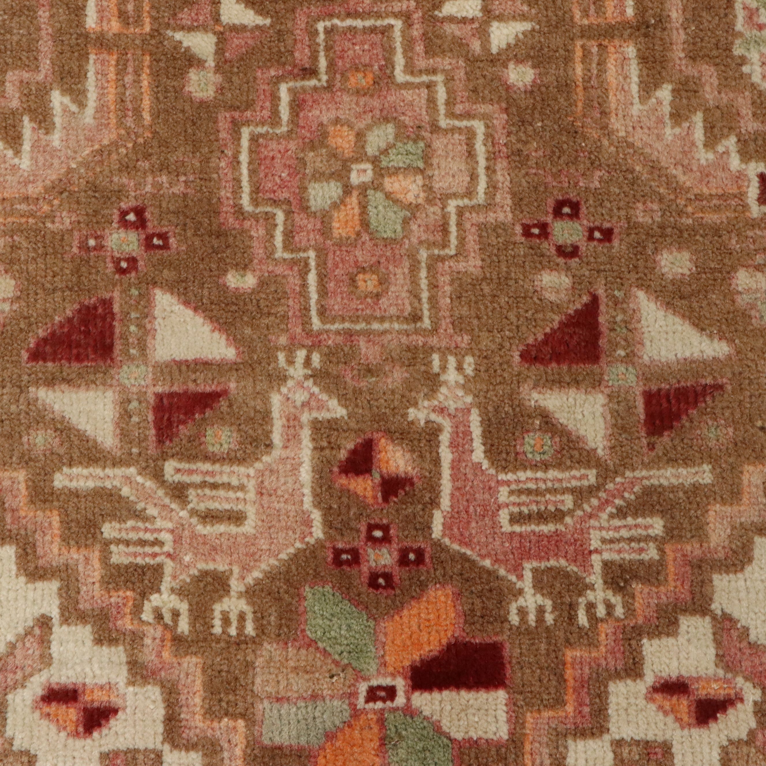 3'2 x 6' Hand-Knotted Anatolian-Turkish Area Rug