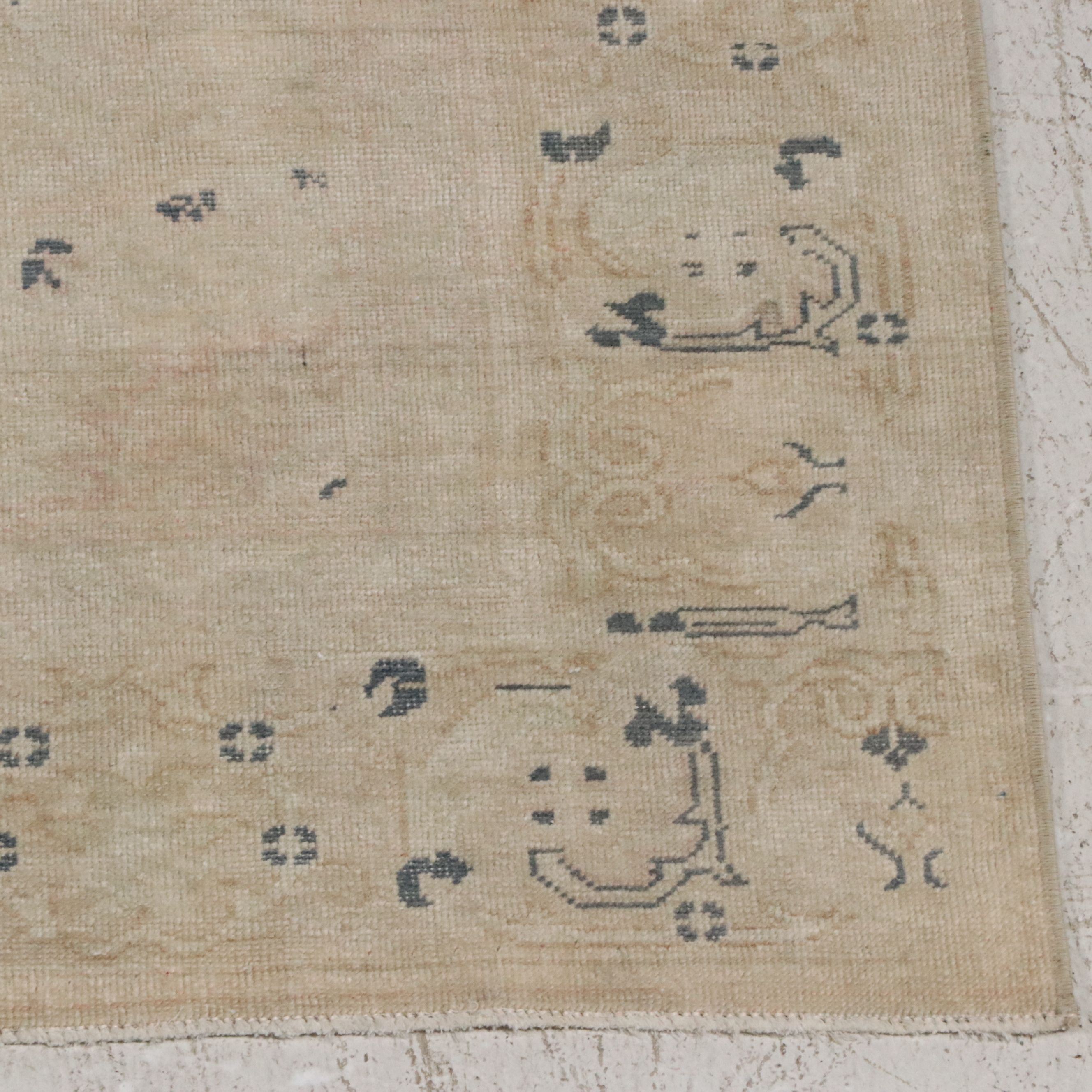 6'2 x 9'3 Hand-Knotted Turkish Oushak Area Rug