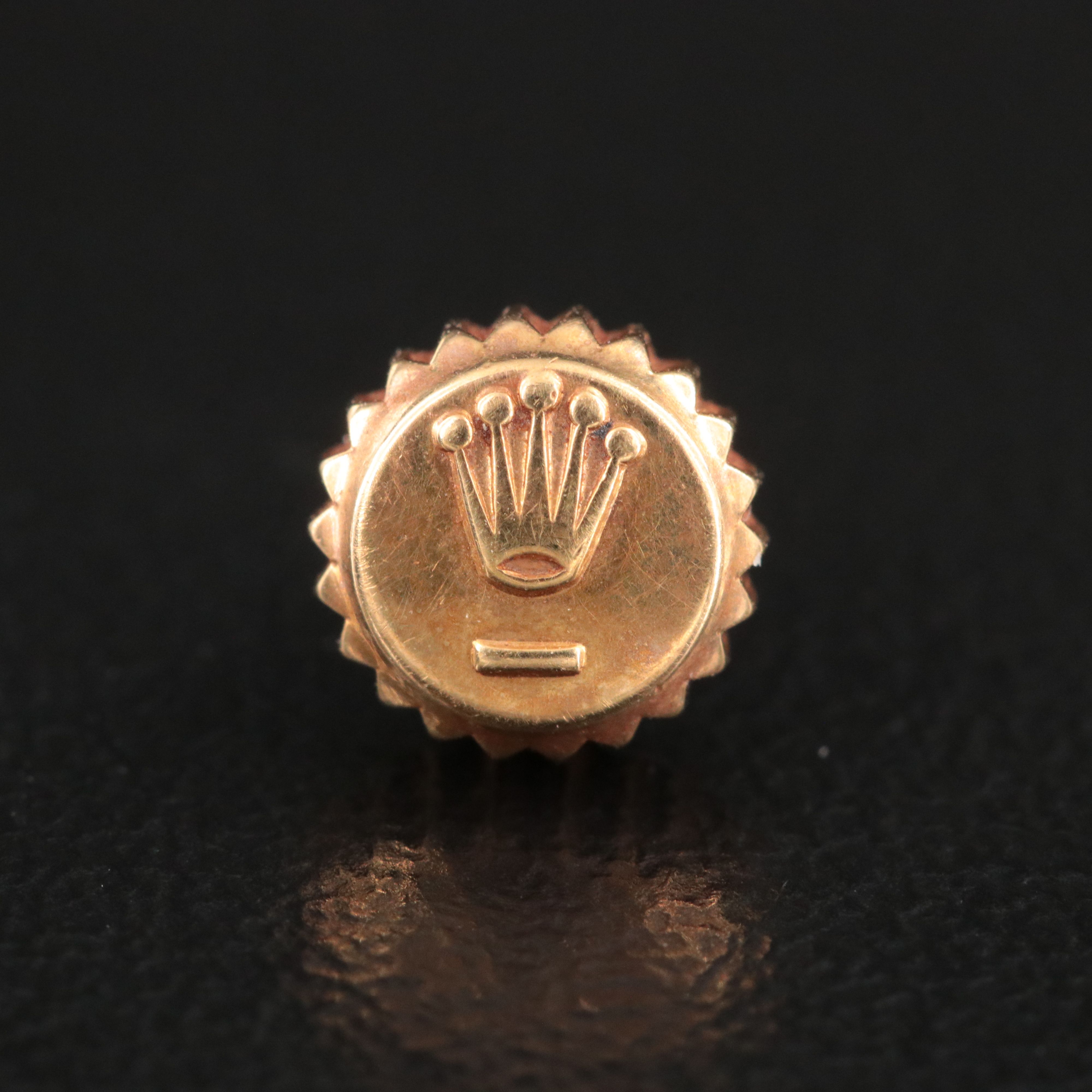 18K Rolex Twinlock Vintage Watch Crown