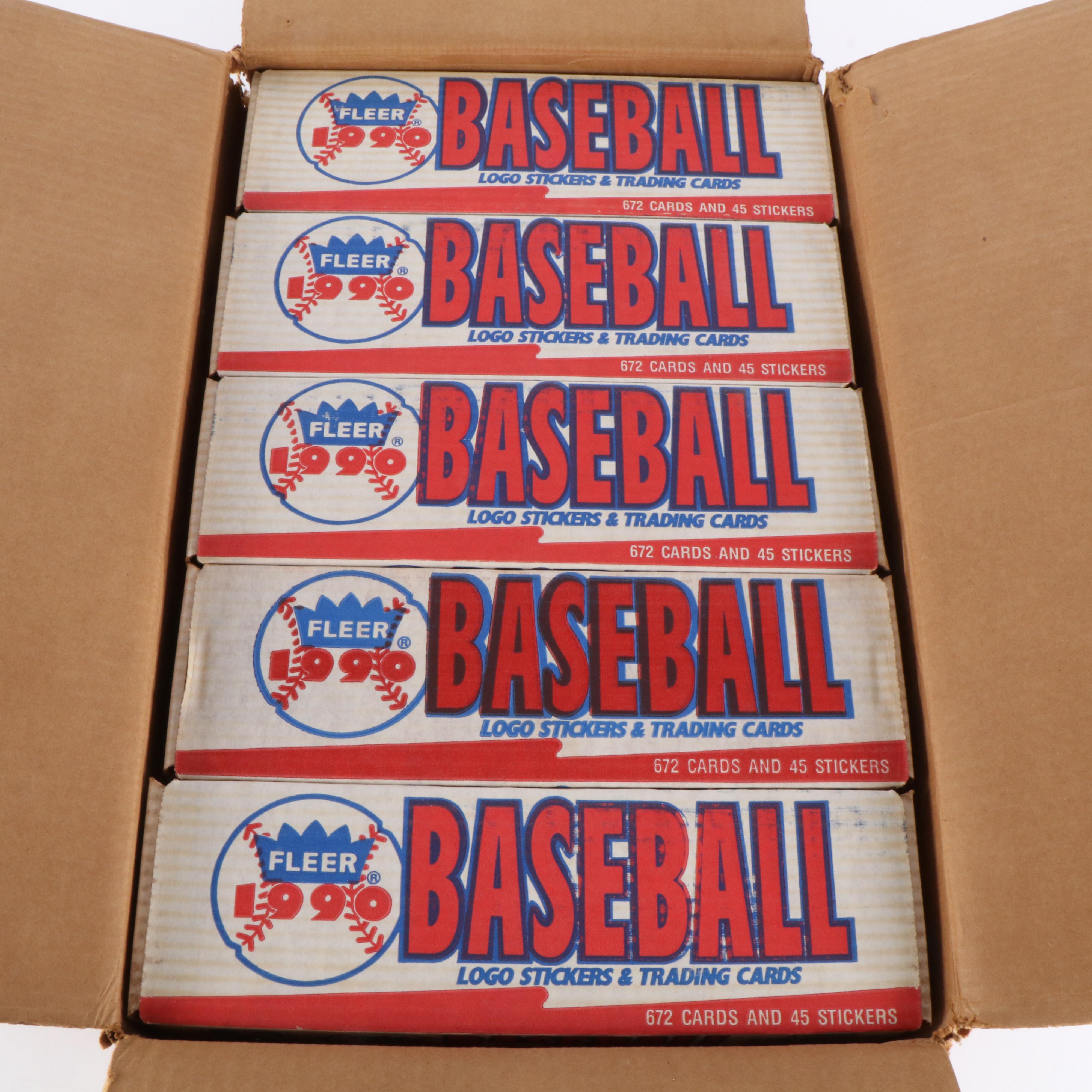 Very Large Collection of Baseball and Football Cards, 1980s to 2000s