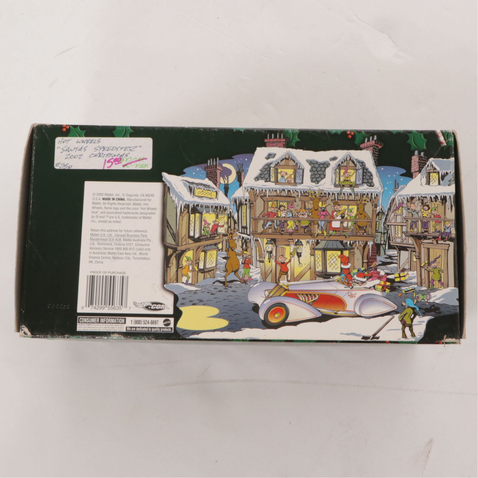 Hot Wheels Holiday Die-Cast Cars Including "Santa's Speedster" and More, 1990s