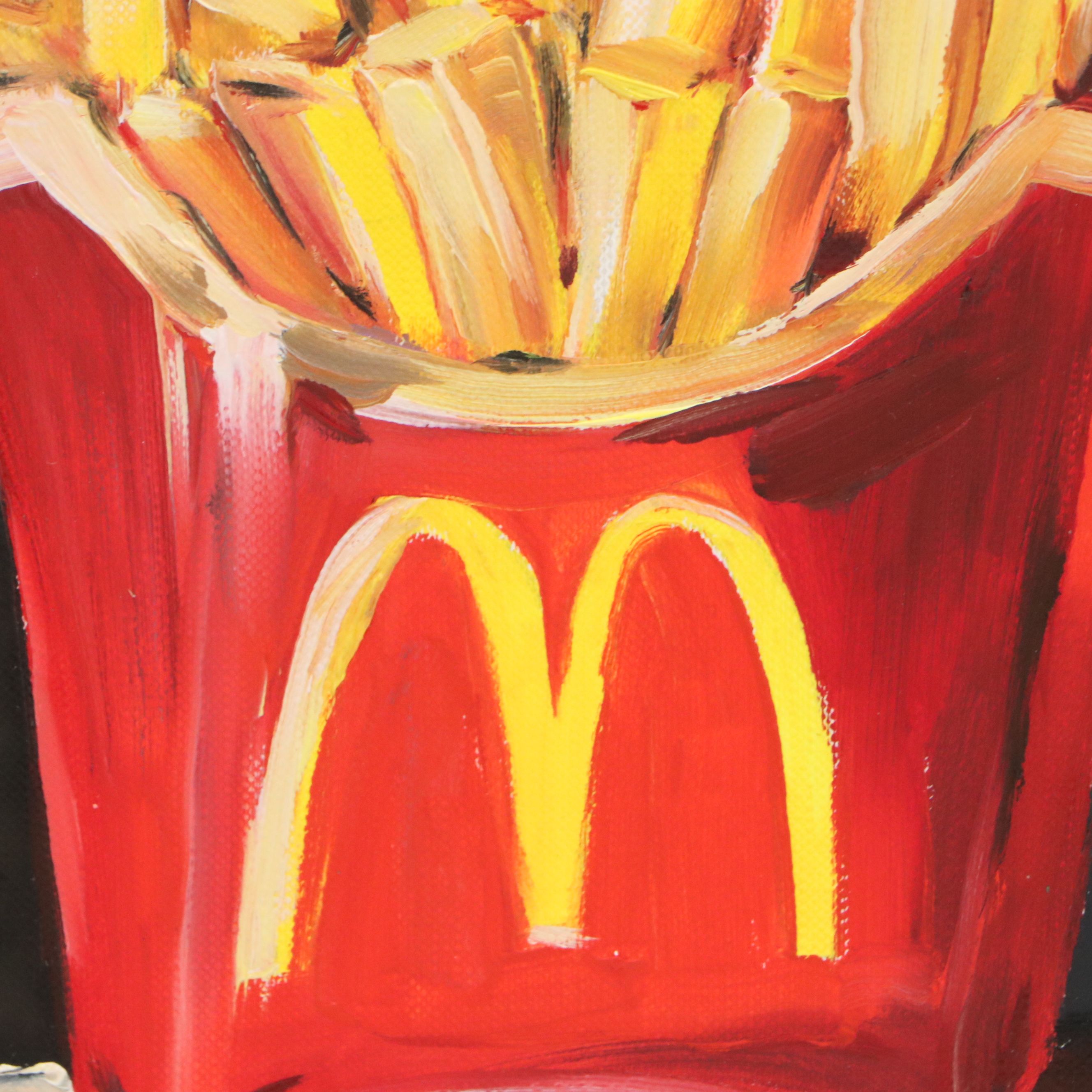 Inga Kovalenko Oil Painting of McDonald's French Fries, 2025