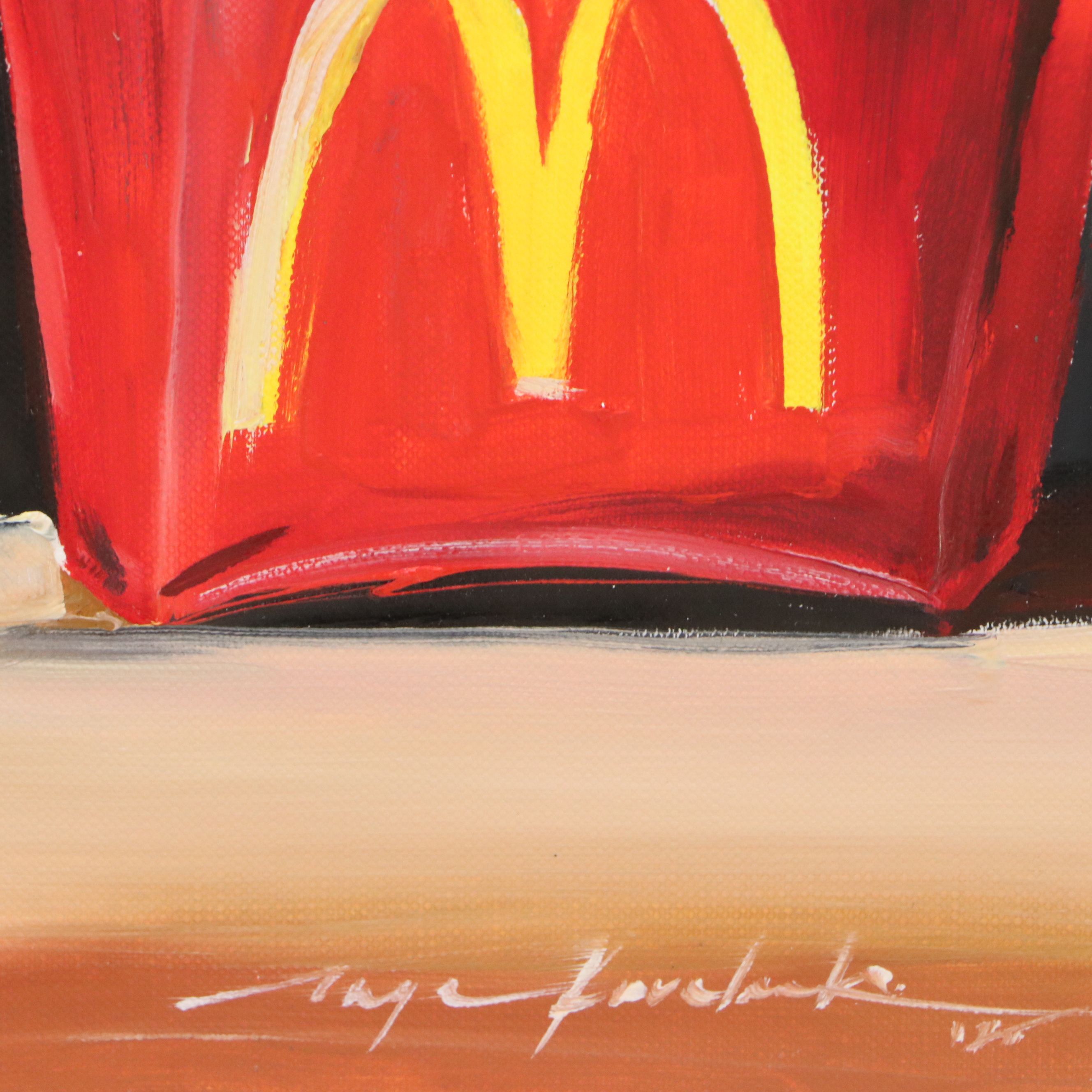 Inga Kovalenko Oil Painting of McDonald's French Fries, 2025