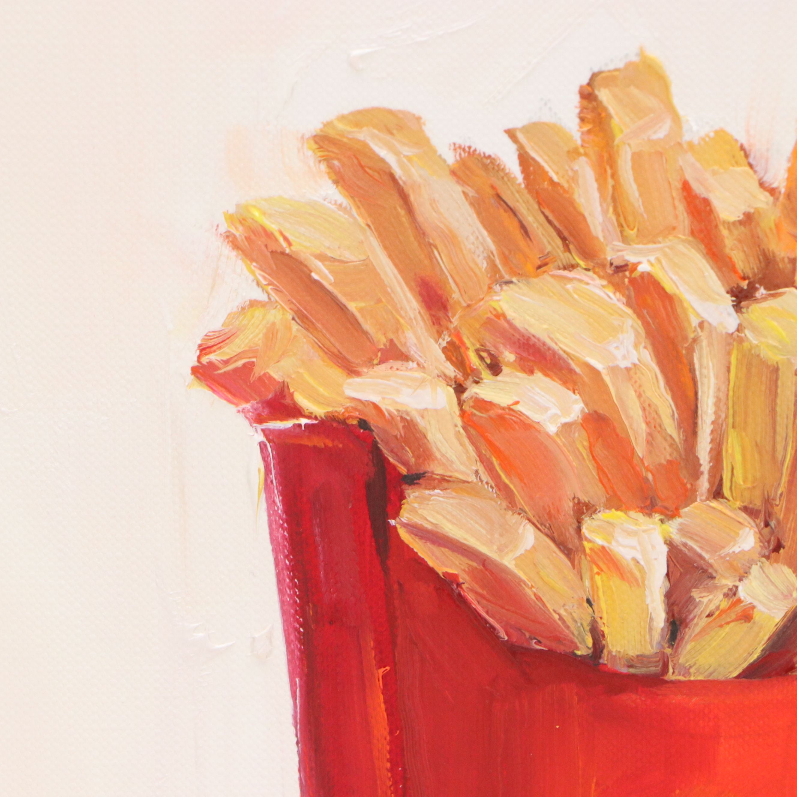 Inga Kovalenko Oil Painting of McDonald's French Fries, 2025