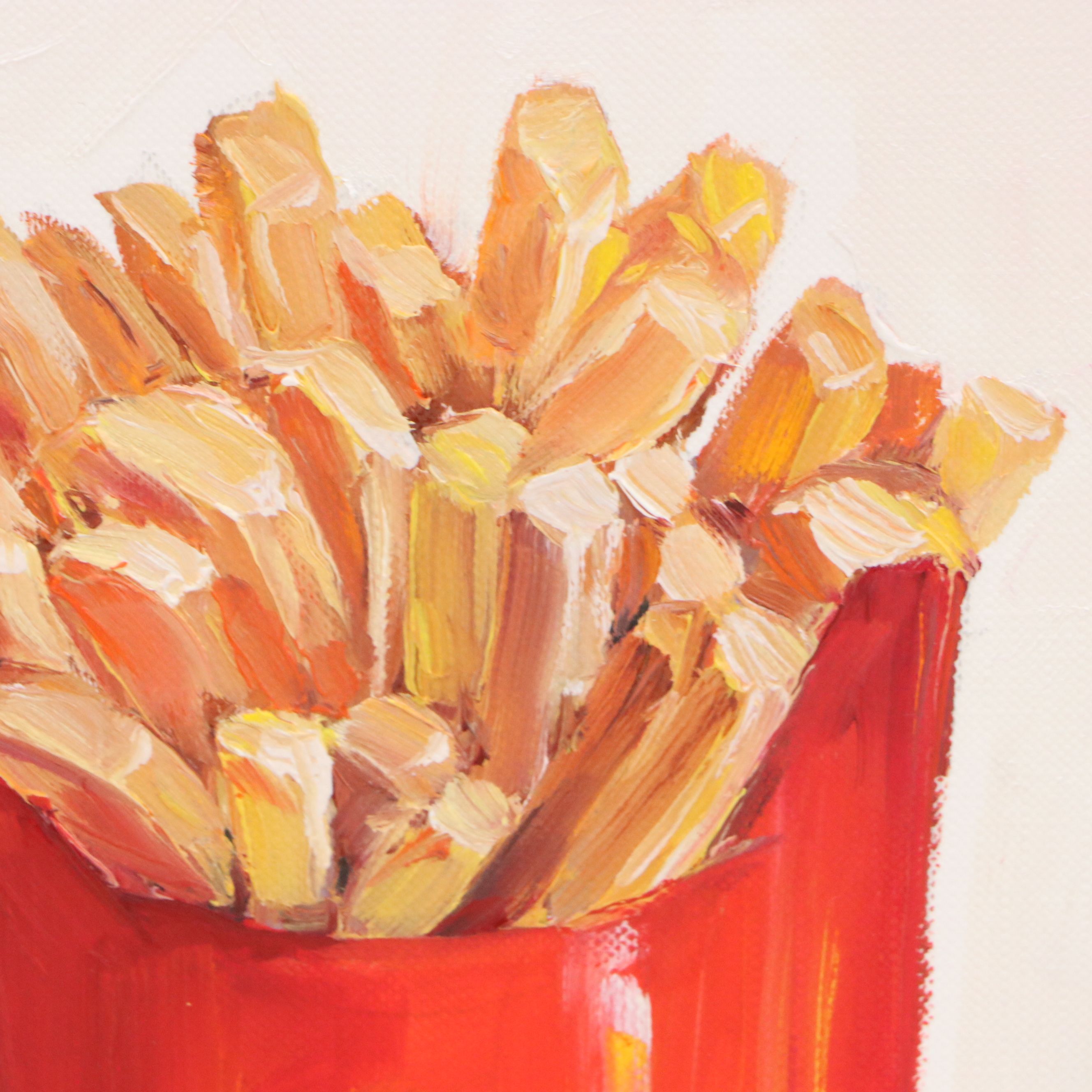 Inga Kovalenko Oil Painting of McDonald's French Fries, 2025
