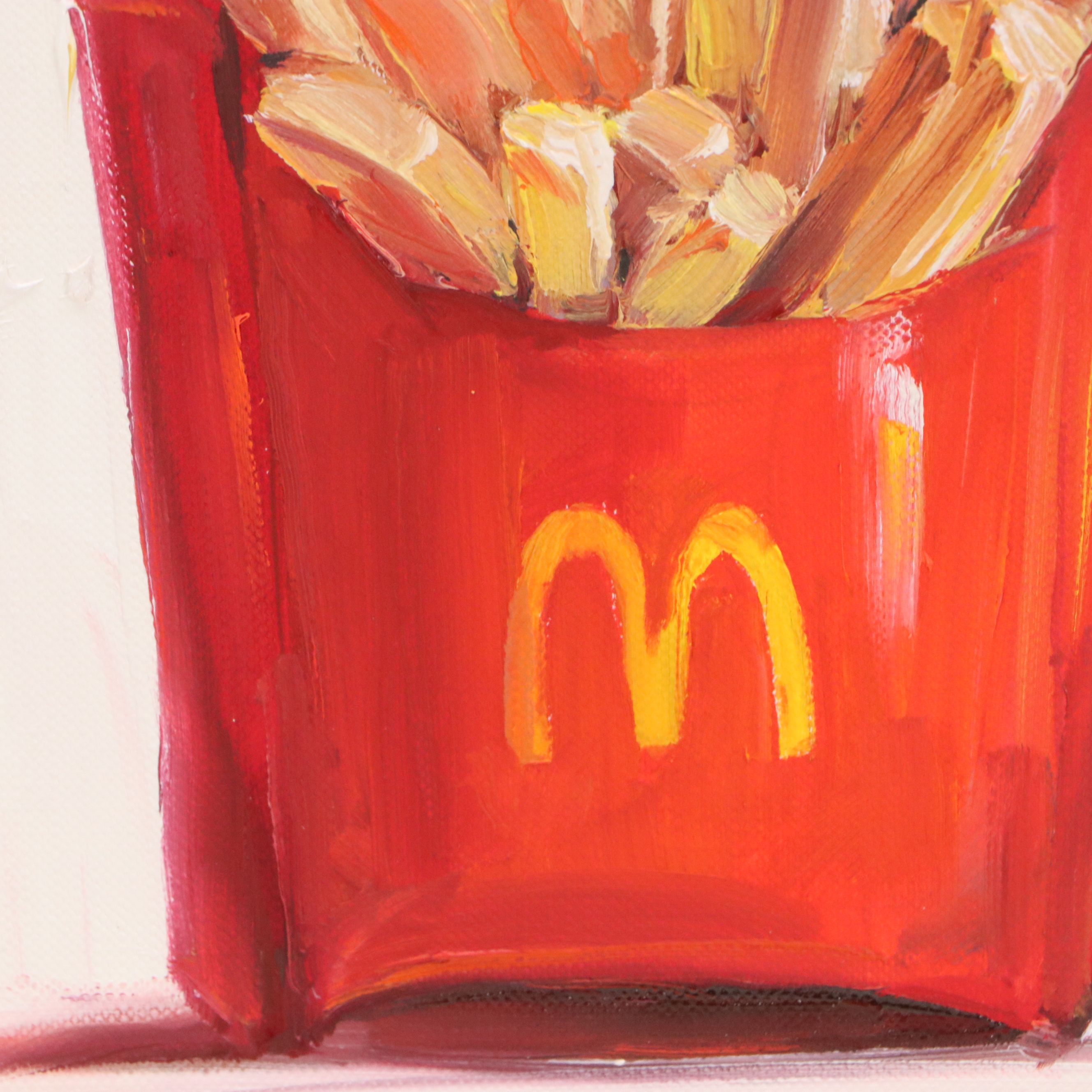 Inga Kovalenko Oil Painting of McDonald's French Fries, 2025