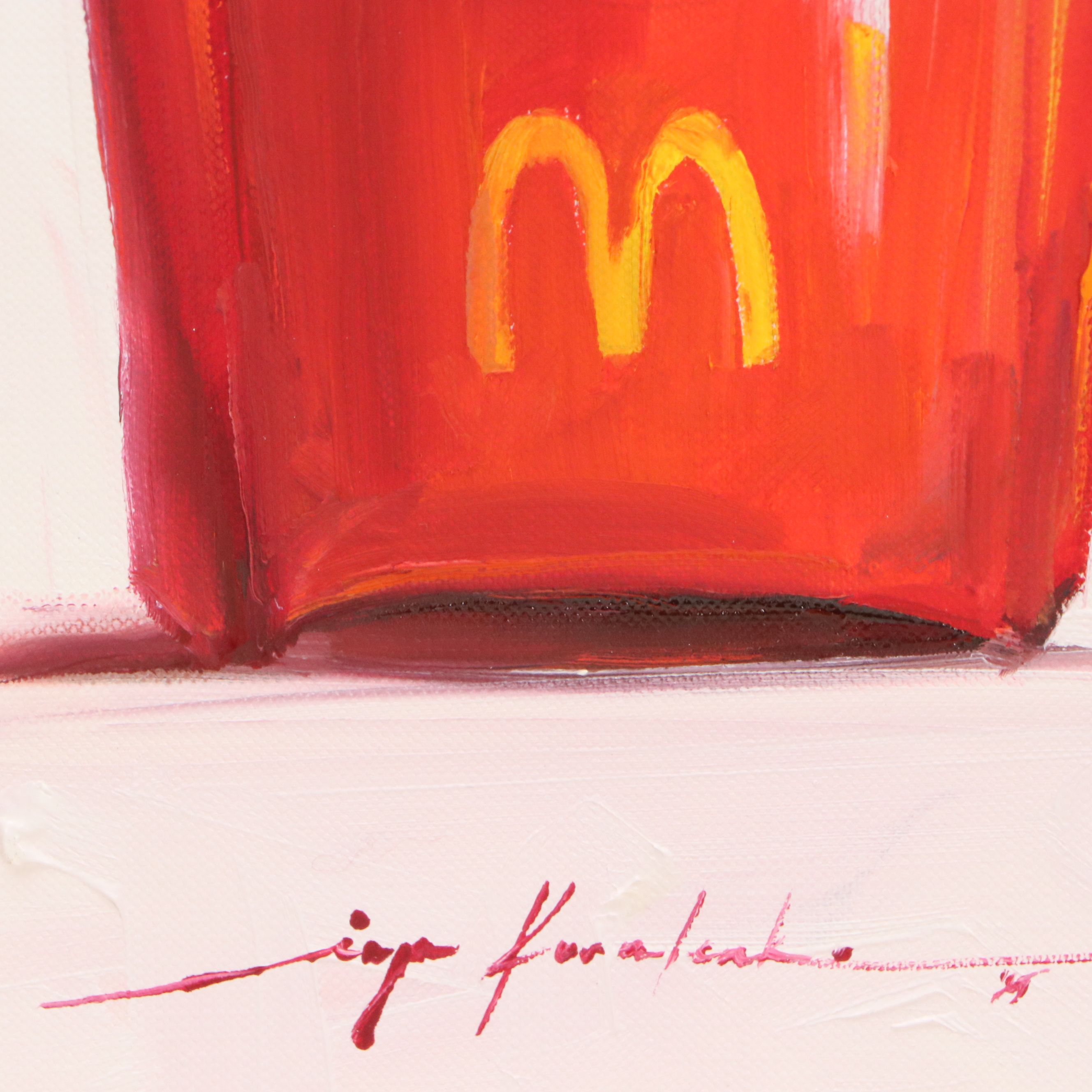 Inga Kovalenko Oil Painting of McDonald's French Fries, 2025