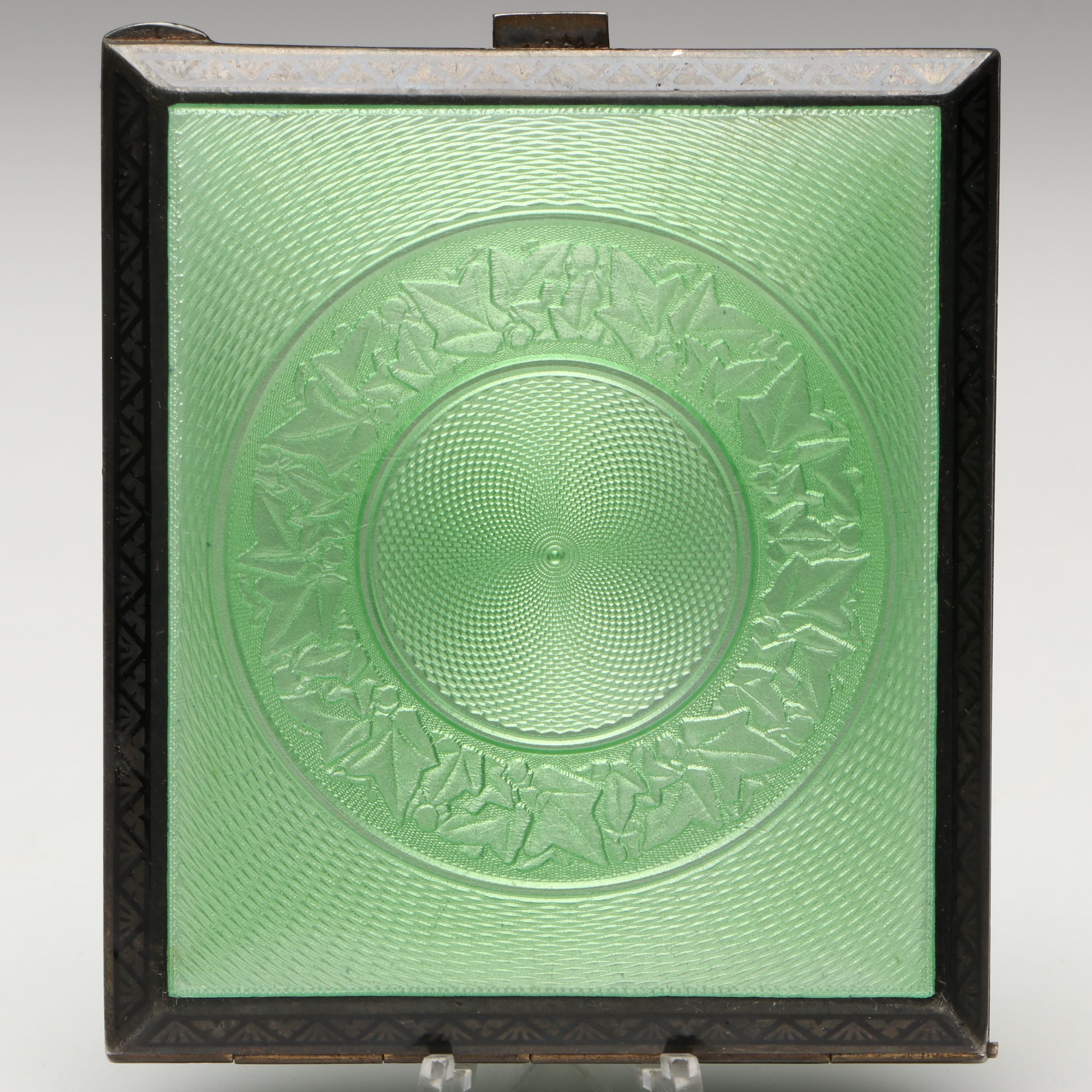 Austrian Sterling Silver and Enamel Cigarette Case