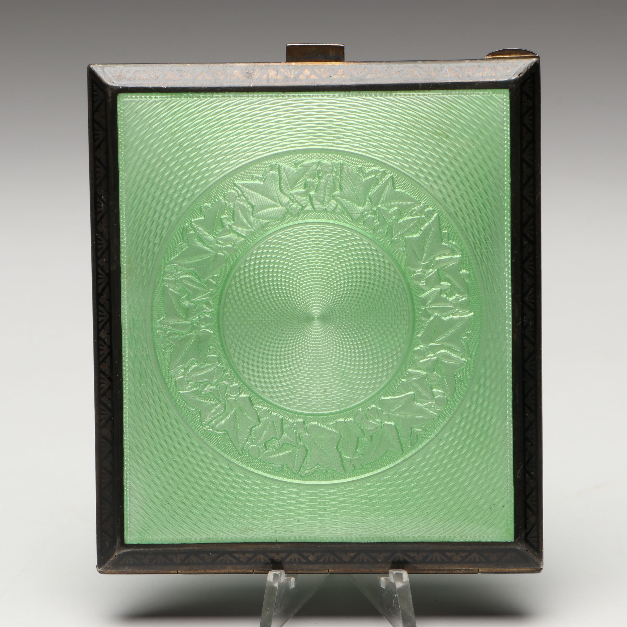 Austrian Sterling Silver and Enamel Cigarette Case