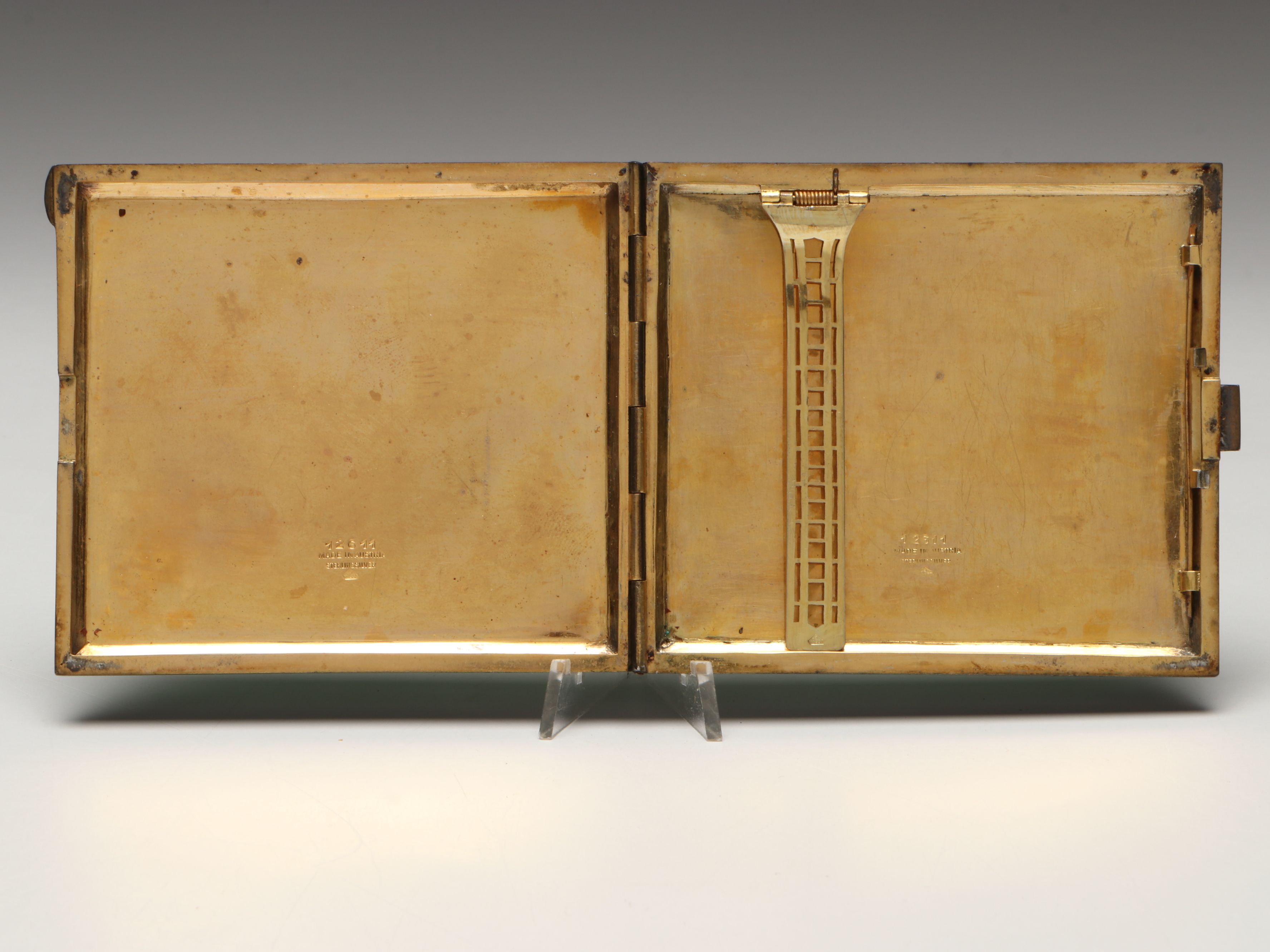 Austrian Sterling Silver and Enamel Cigarette Case