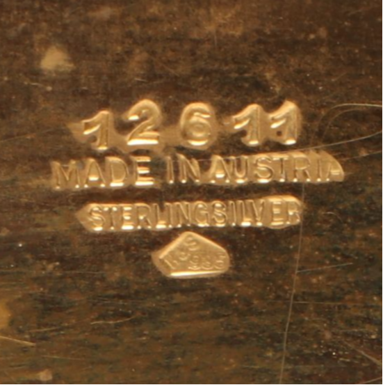 Austrian Sterling Silver and Enamel Cigarette Case