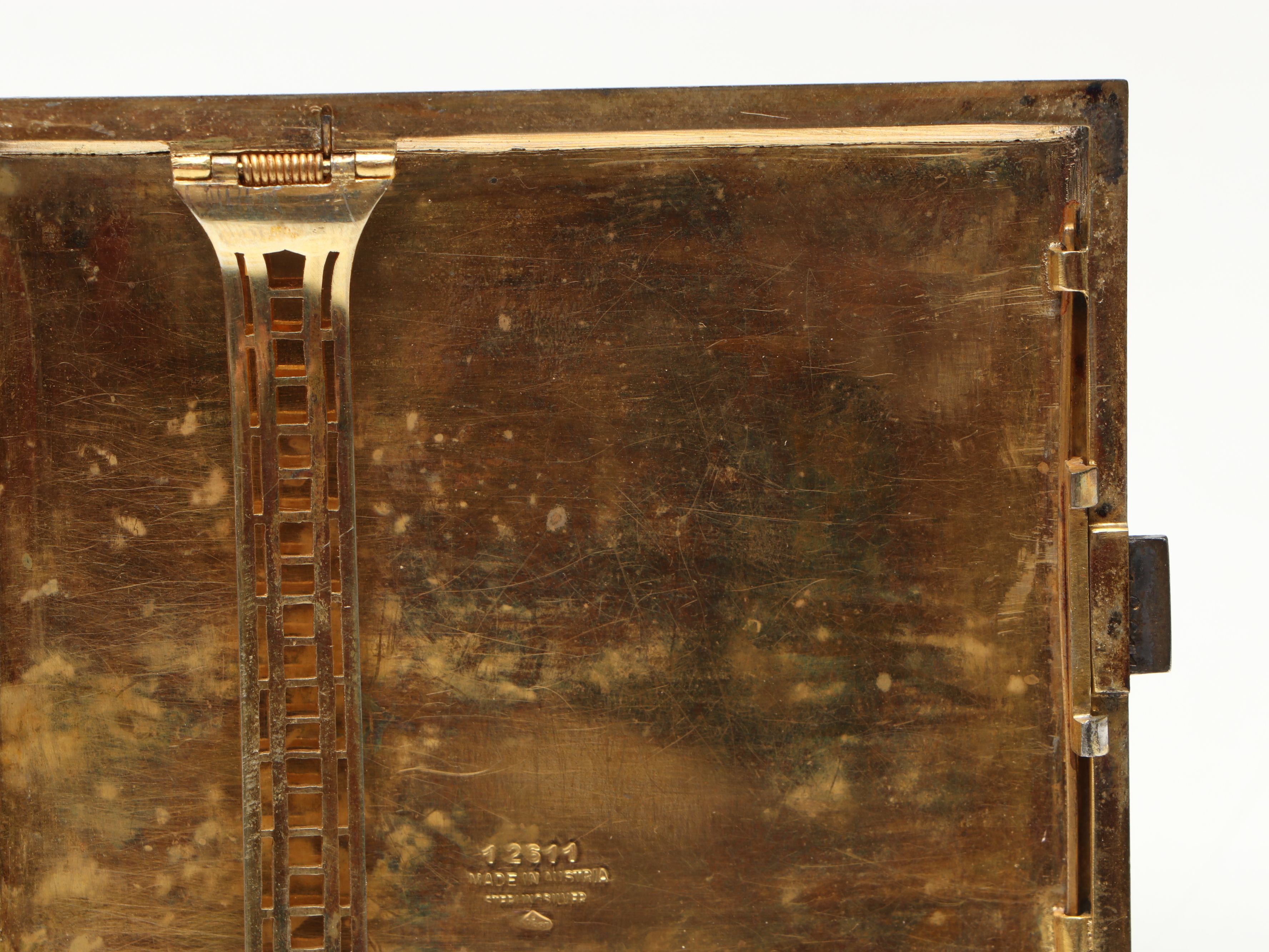 Austrian Sterling Silver and Enamel Cigarette Case