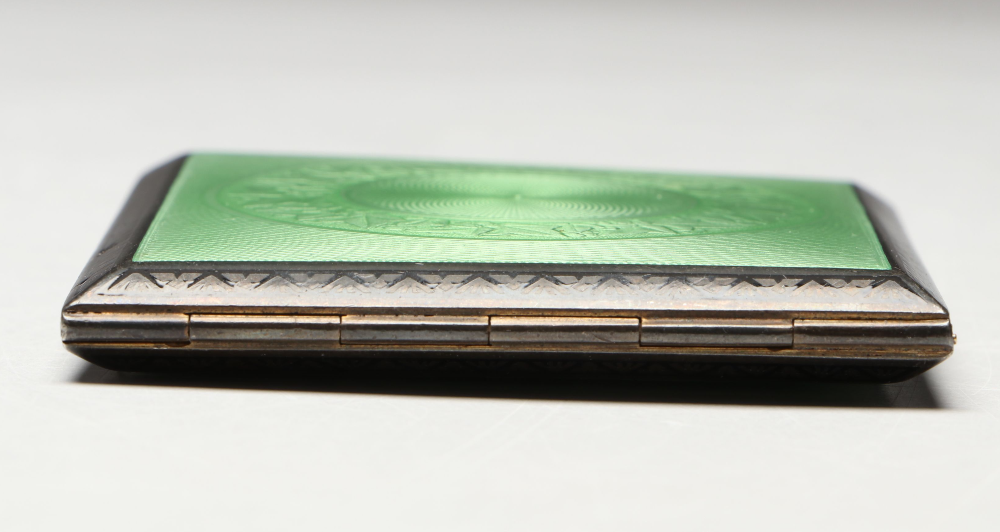 Austrian Sterling Silver and Enamel Cigarette Case