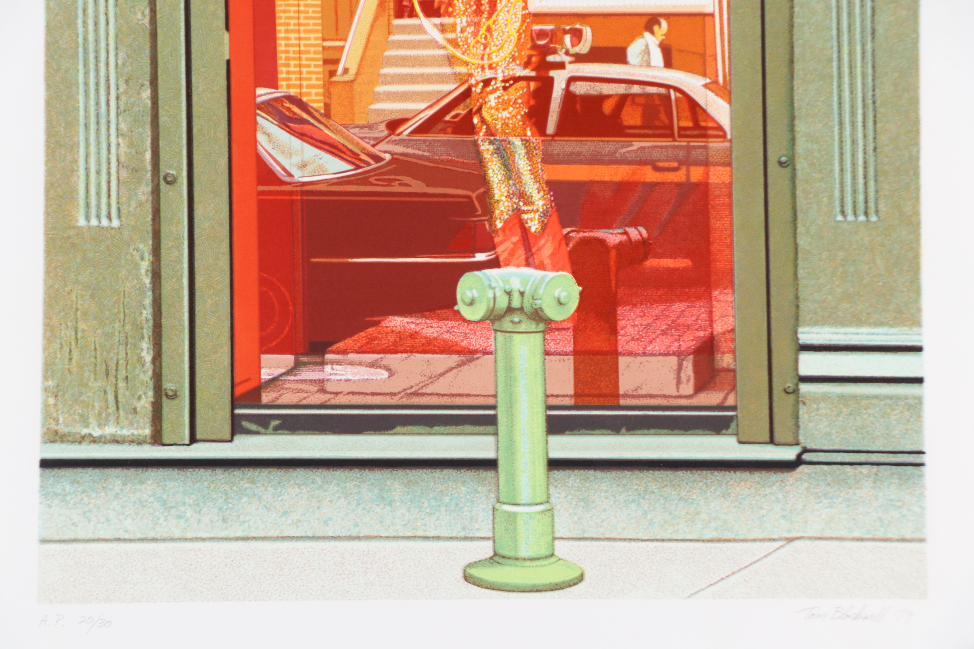 Tom Blackwell Lithograph "451" From The Cityscapes Portfolio, 1979