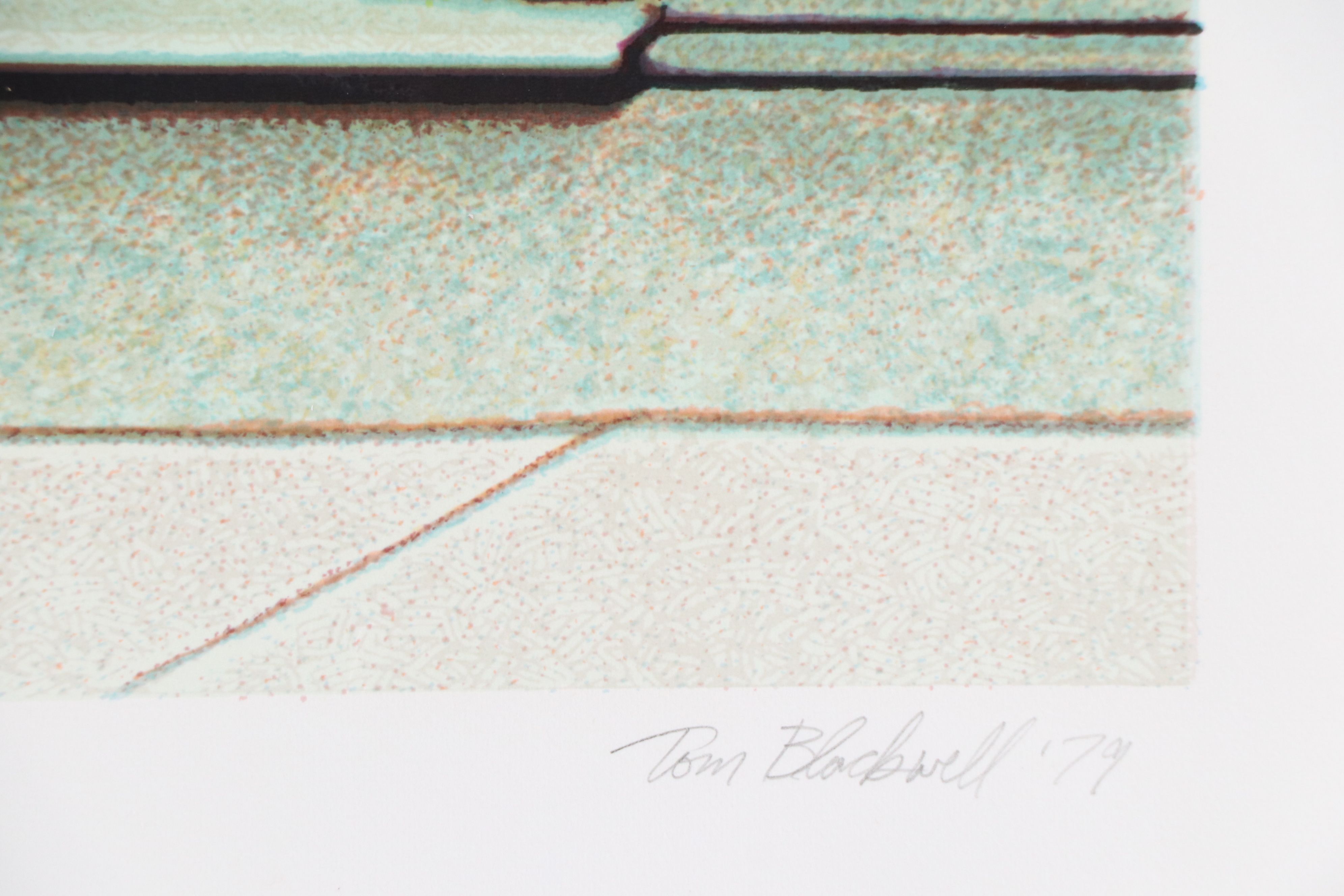 Tom Blackwell Lithograph "451" From The Cityscapes Portfolio, 1979