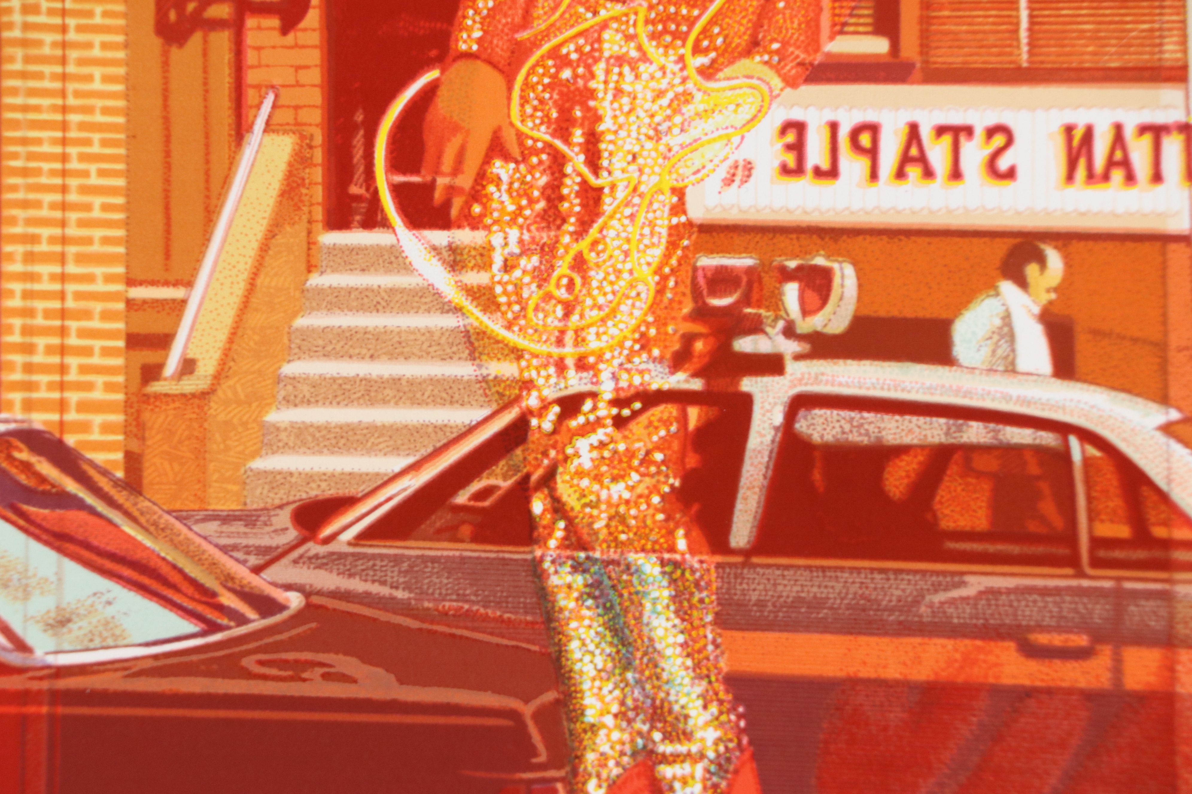 Tom Blackwell Lithograph "451" From The Cityscapes Portfolio, 1979